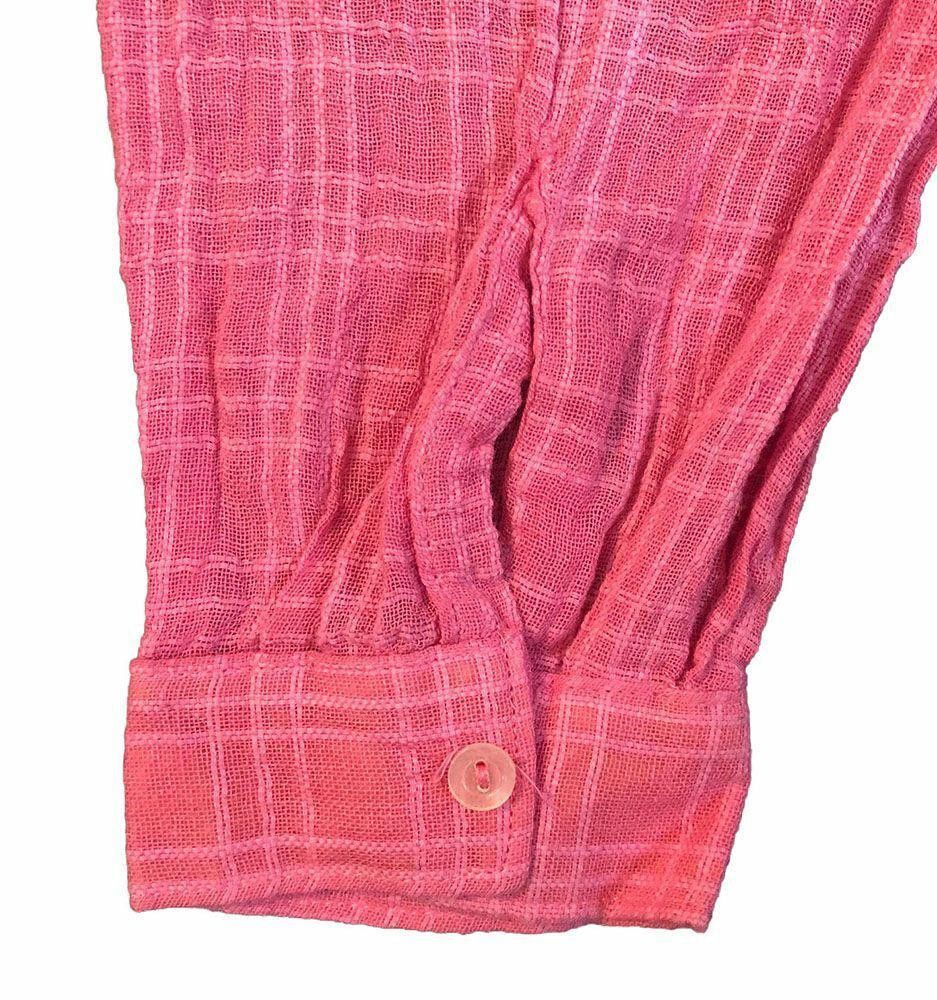 Designer Used Mens Embroidered Pink Shirt M Size US M / EU 48-50 / 2 - 2 Thumbnail