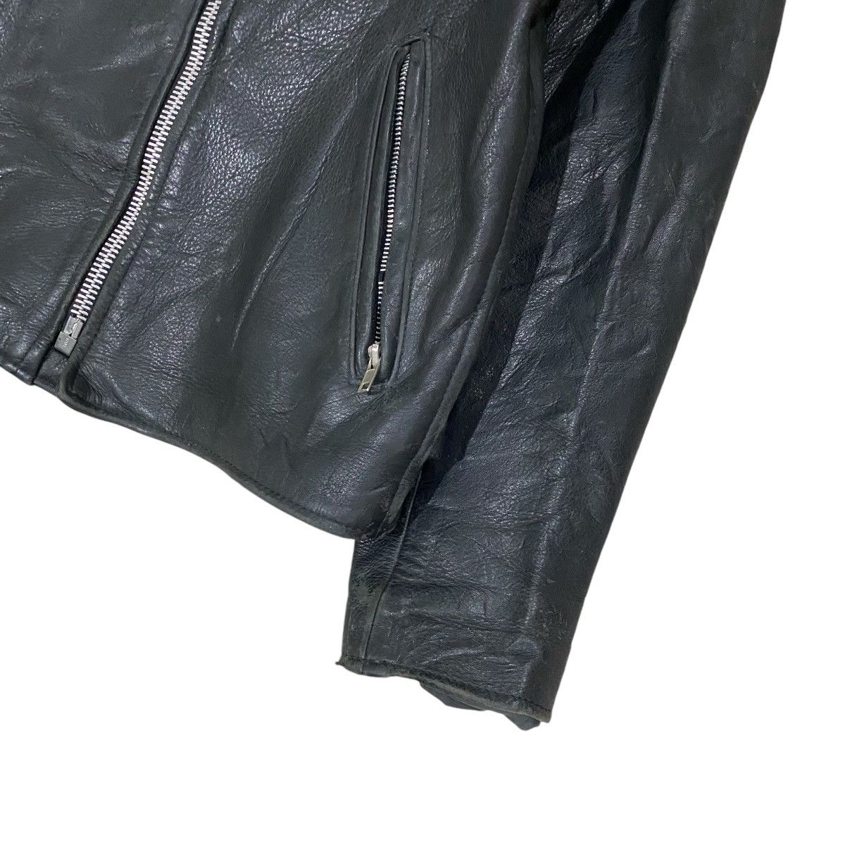 Branded Leather 🔥VINTAGE BRANDED GARMENTS CAFE RACER LEATHER JACKET Size US S / EU 44-46 / 1 - 6 Thumbnail