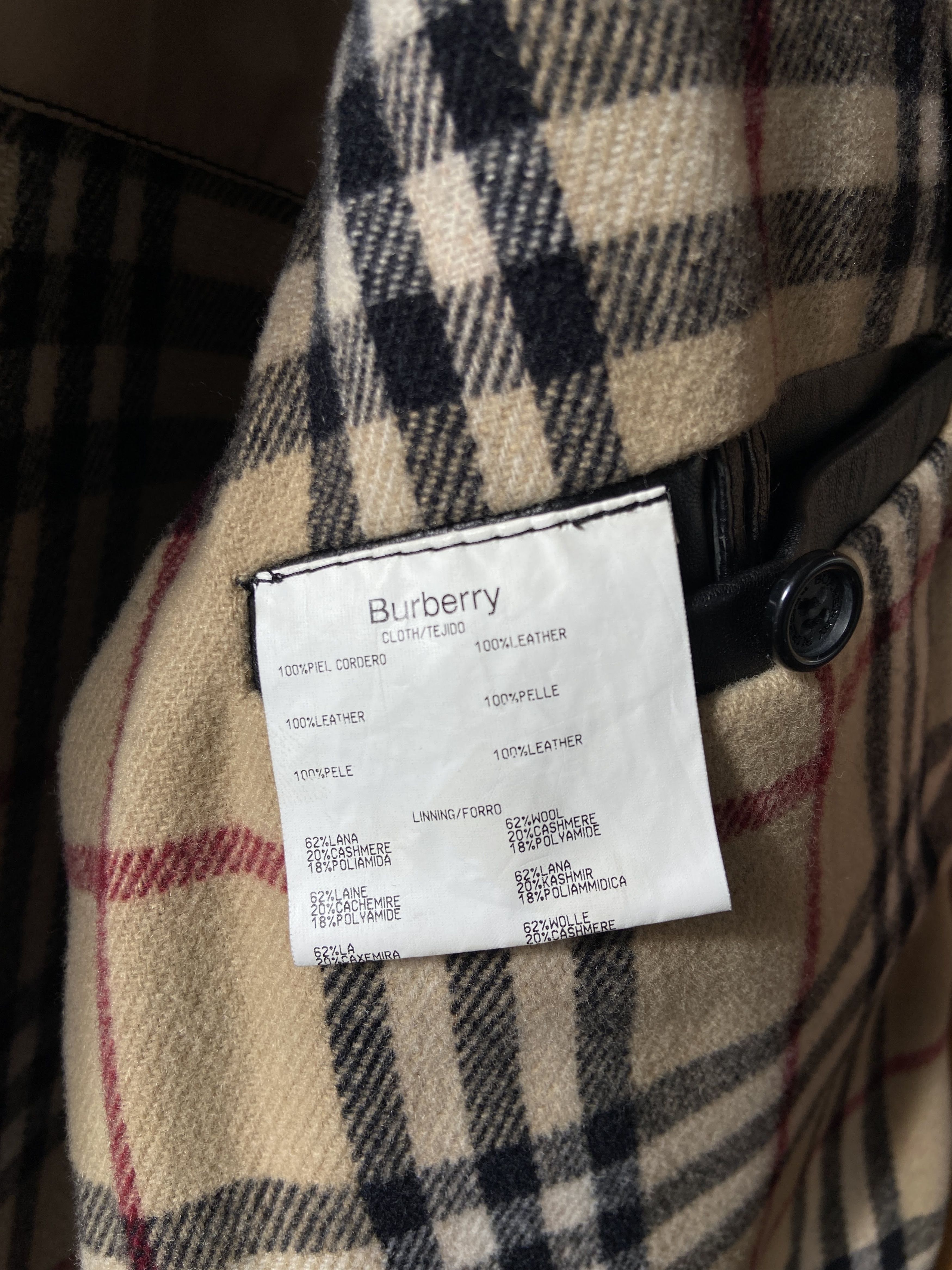 Burberry Burberry London - Lambskin Leather Trench Coat Size US L / EU 52-54 / 3 - 8 Thumbnail