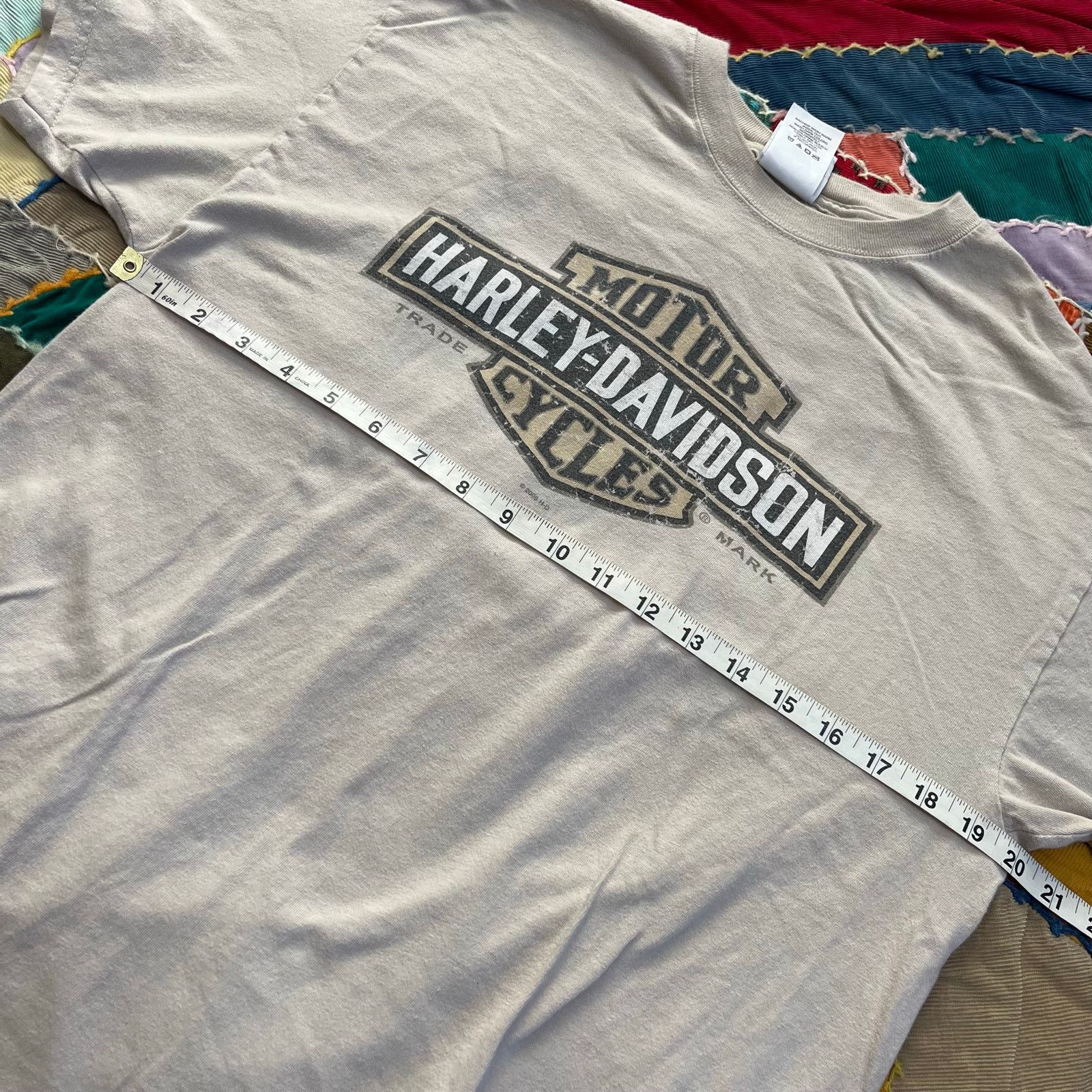 Harley Davidson Harley Davidson Oxford Alabama Biker Creamish Shirt Large Size US L / EU 52-54 / 3 - 5 Thumbnail