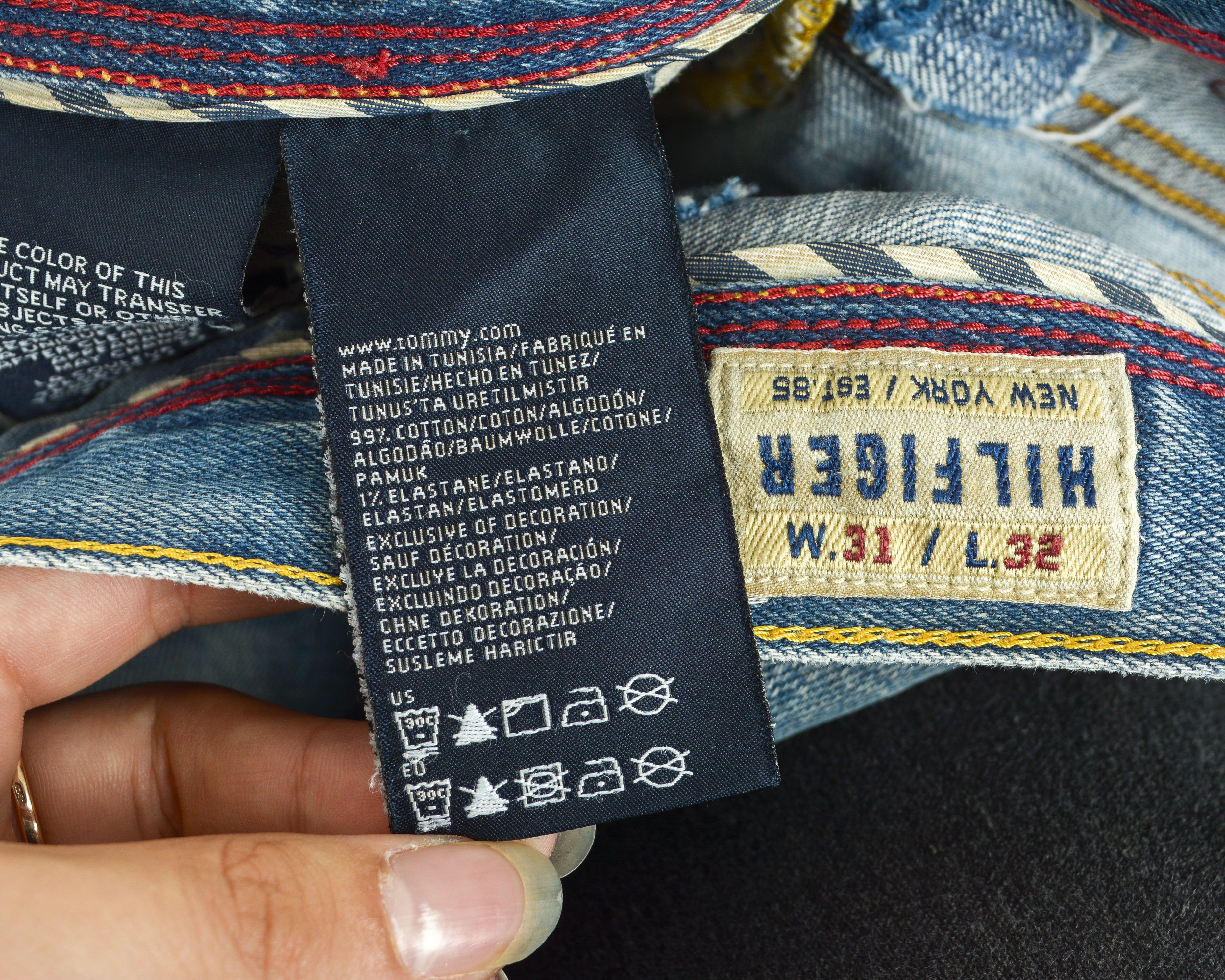 Tommy Hilfiger Bleecker W31 L32 Jeans Denim Pants Straight Stretch Size US 31 - 6 Thumbnail