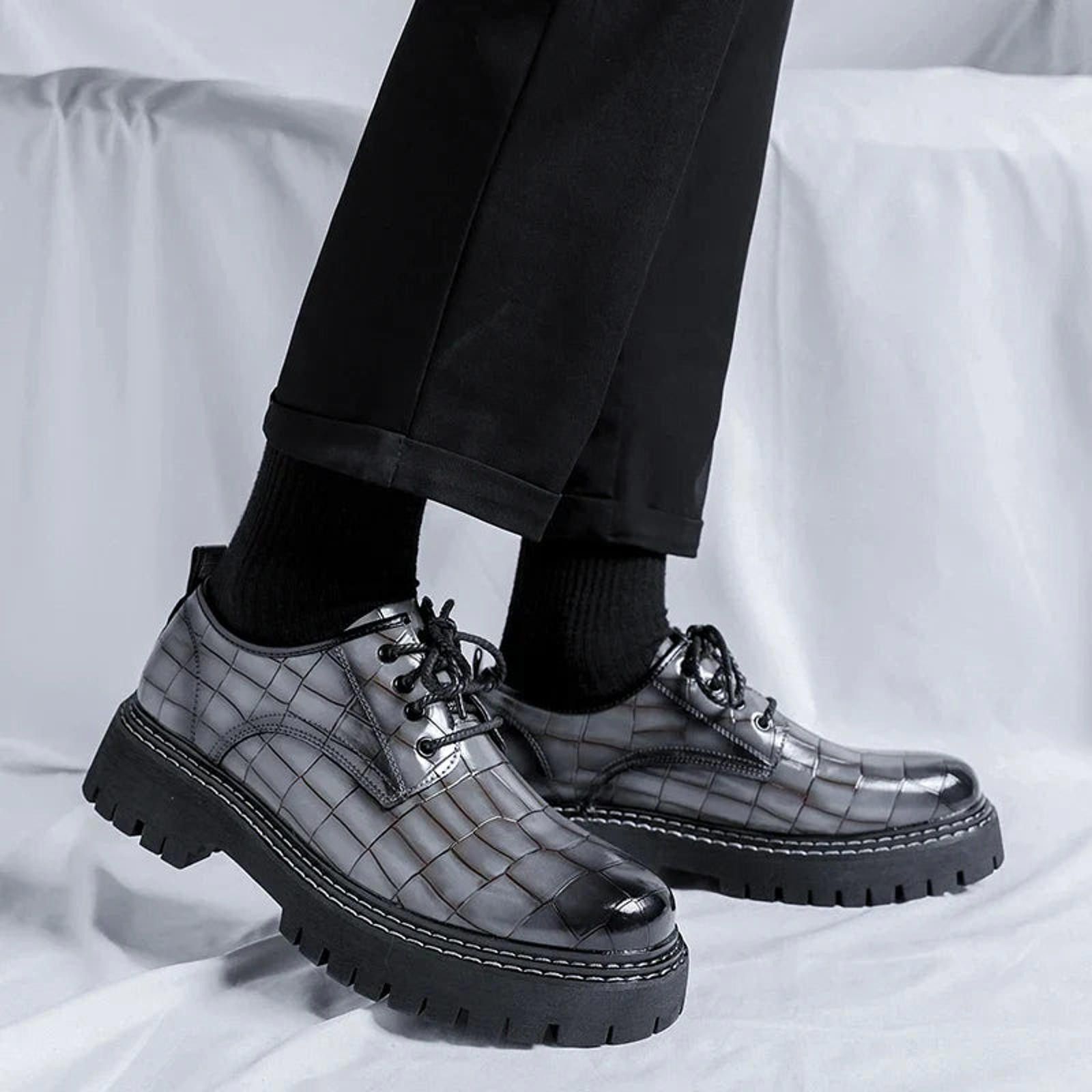Other Garosu Croc Texture Chunky Sole Shoes Size US 9 / EU 42 - 5 Thumbnail