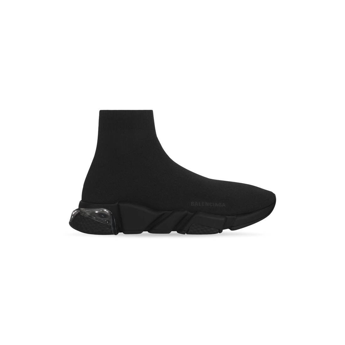 Balenciaga o1la1rc1a1123 Speed Clear Sole Sneakers in Black | Grailed