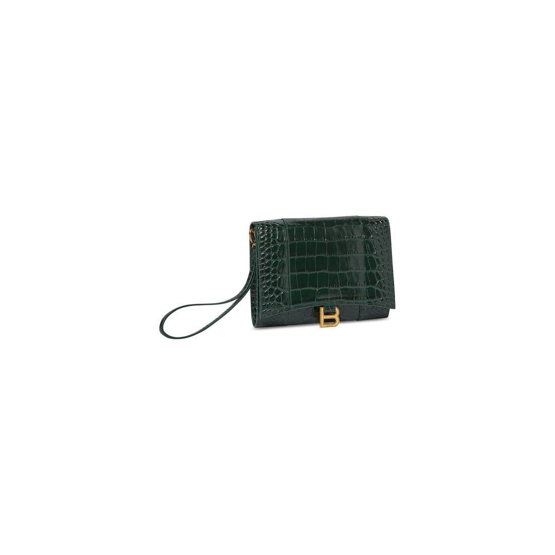 Balenciaga o1tr1nto0525 Size: OS / Hourglass Gusset Pouch Crocodile Size ONE SIZE - 2 Thumbnail