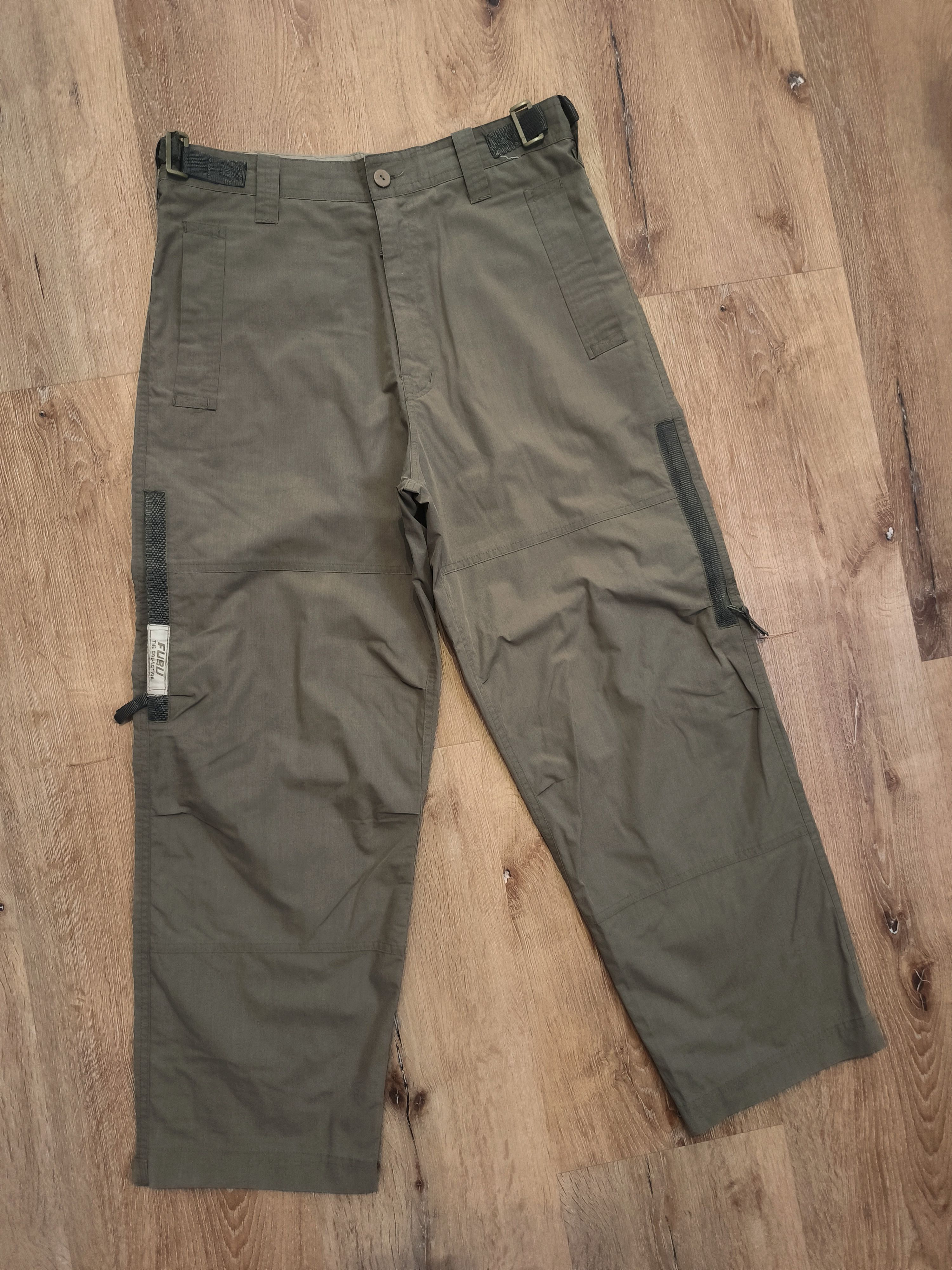 Fubu × Vintage Fubu Collection Cargo Pants Khaki Vintage Size US 34 / EU 50 - 1 Thumbnail