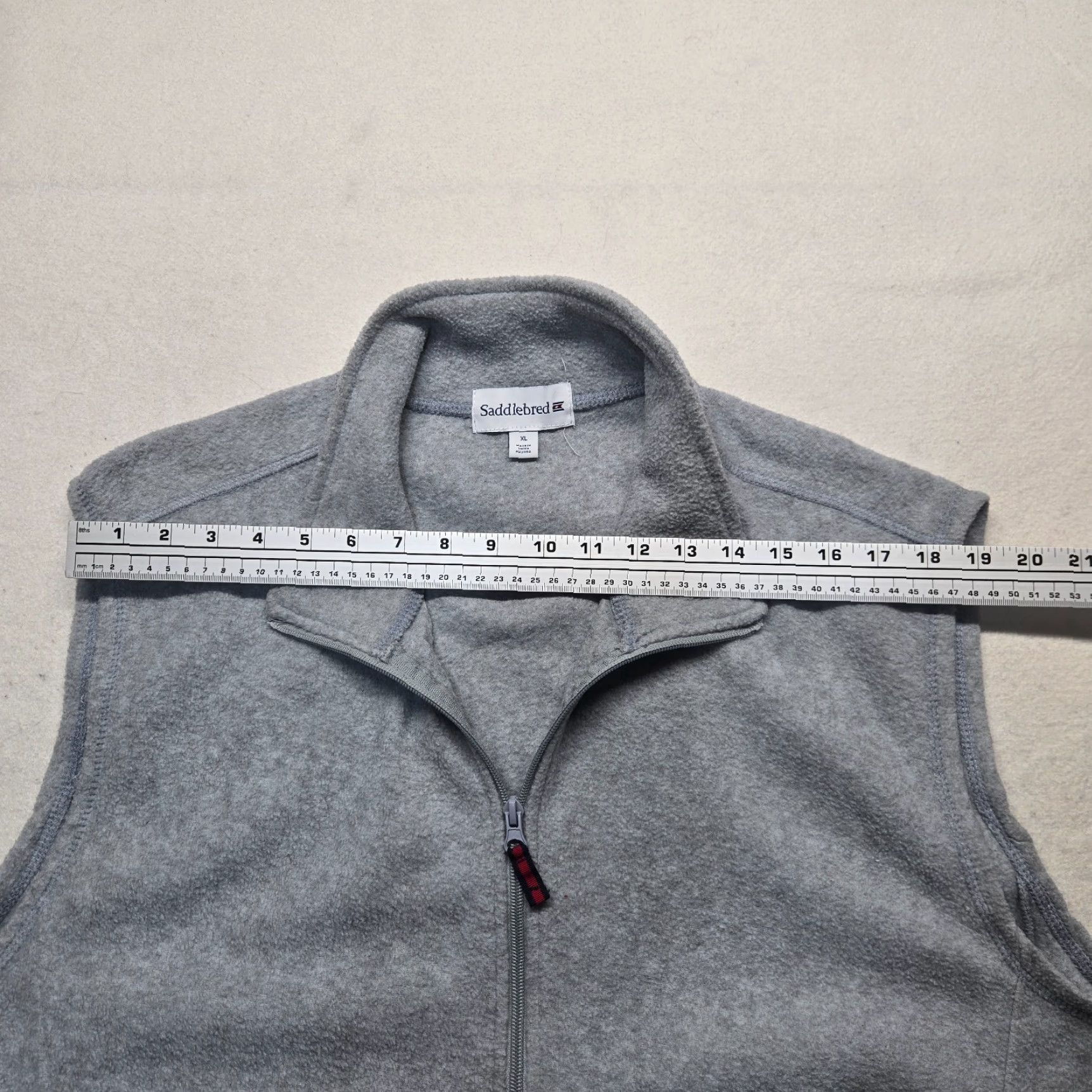 Vintage Saddlebred Sweater Vest Solid Gray Golf Vest Sleeveless Adult Men's XL Gray Knit Vest, 90s Classic Preppy, Golf, Casual, Workwear Mens XL Size US XL / EU 56 / 4 - 4 Thumbnail