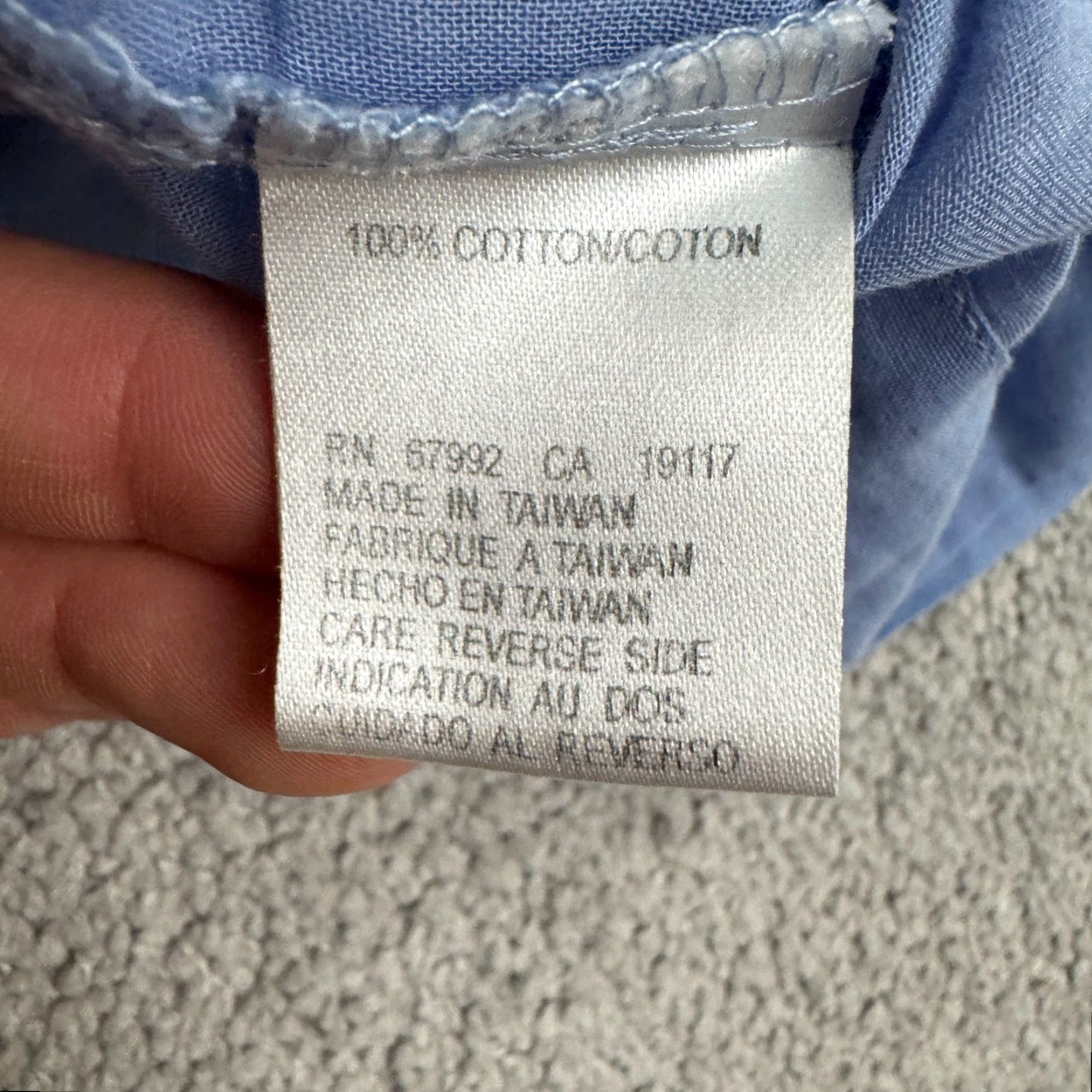 Vintage Sigrid Olsen Button-Up Shirt Womens 4 Petite Cotton Long Sleeve Top Blue Size S / US 4 / IT 40 - 7 Thumbnail