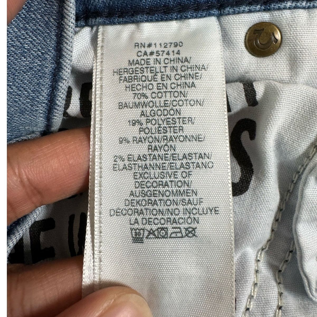 True Religion True Religion Ricky Relaxed Straight Denim Pants Men Size 33 Size US 33 - 6 Thumbnail