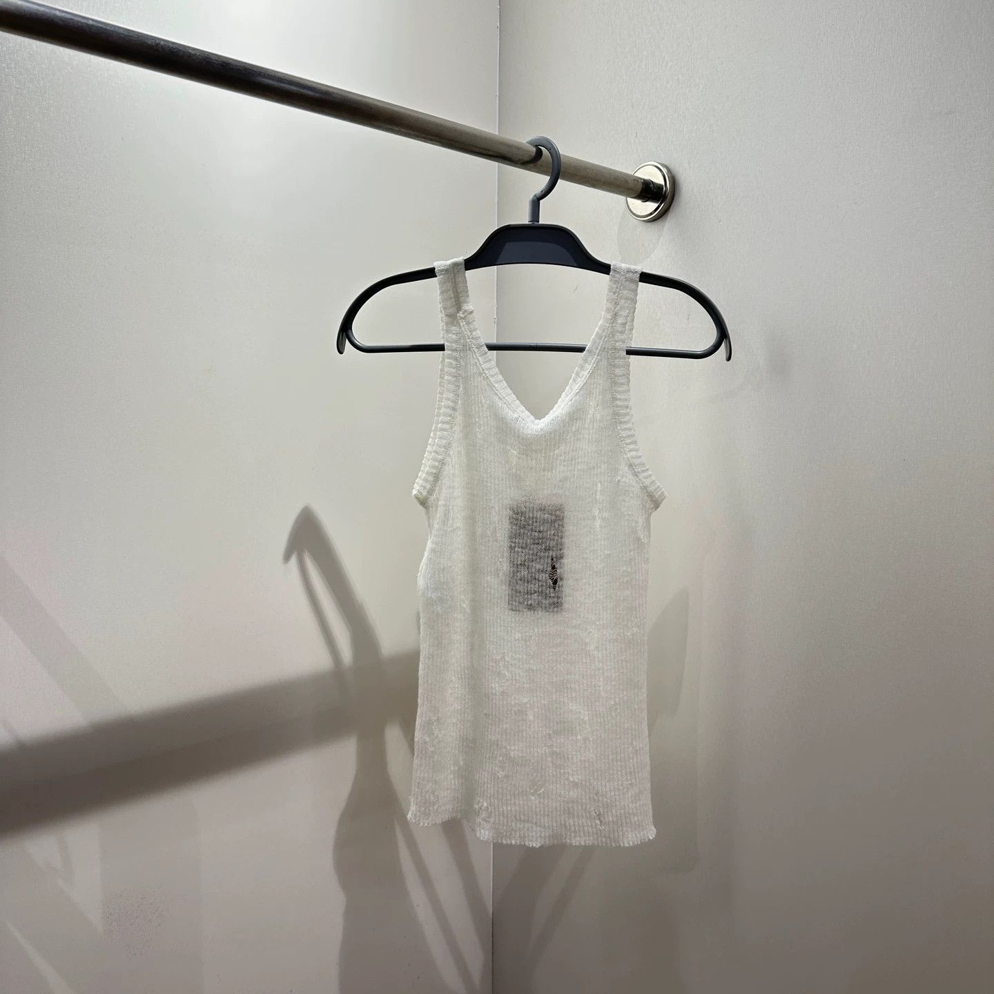 Christian Dior Monsieur Dior may677 CD Bee Embro Distressed Cotton Vest 36 Size XS / US 0-2 / IT 36-38 - 2 Thumbnail