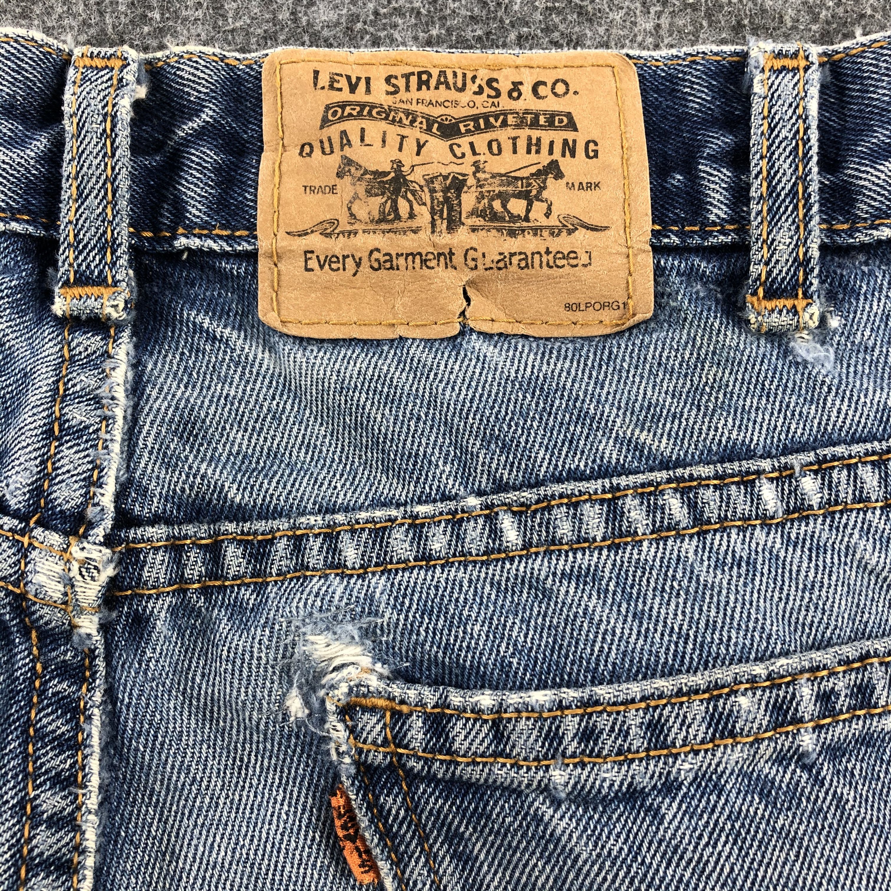 Levi's × Vintage 90s Vintage Blue Wash Levis Jeans-JM1861 Size US 35 - 6 Thumbnail