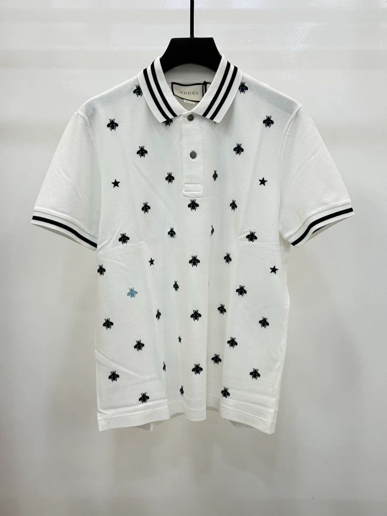 Gucci Gucci Embroidered Bee Men's Polo Shirt-2508 Size US L / EU 52-54 / 3 - 1 Thumbnail