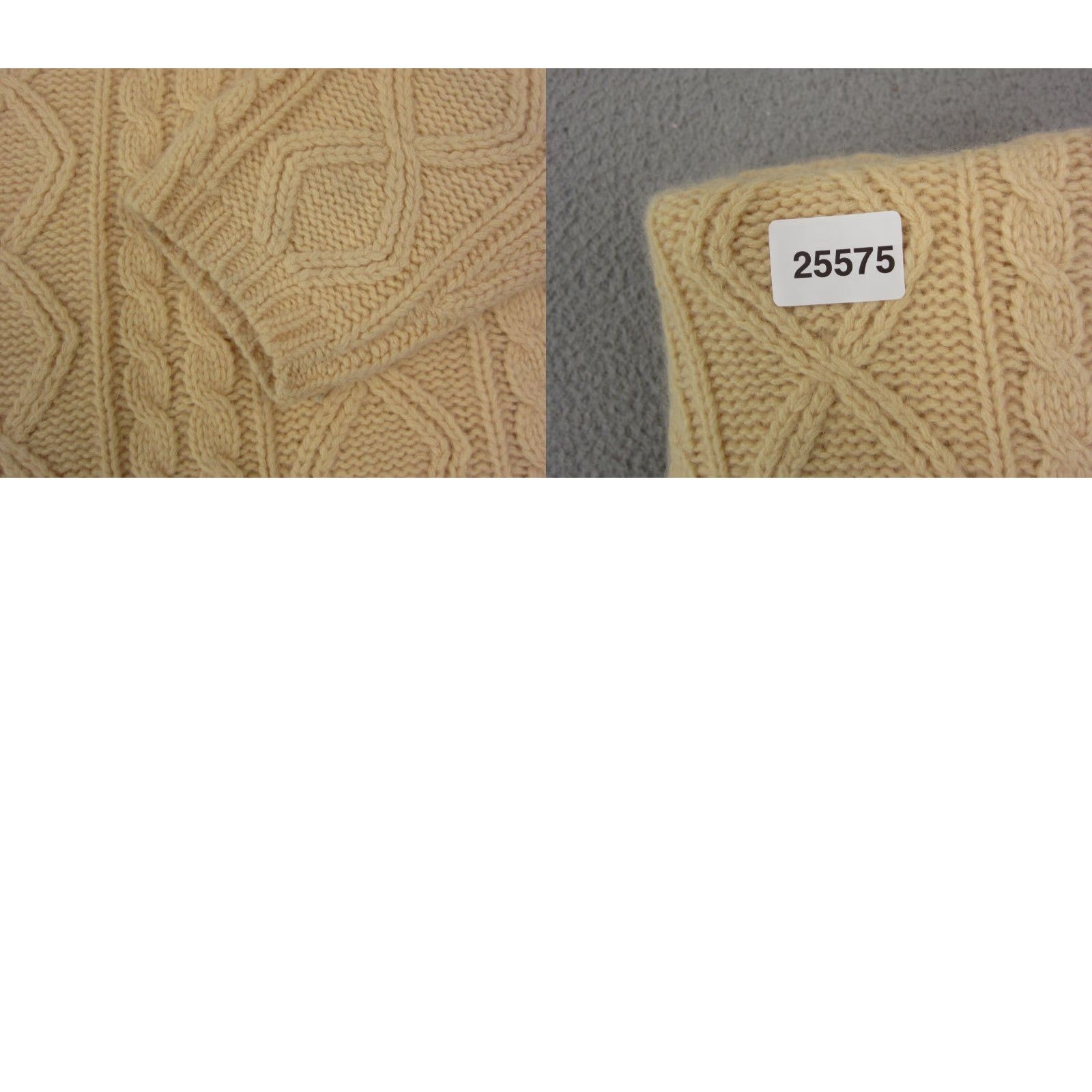 Charter Club VINTAGE Charter Club Sweater Women's Medium Gold Cable Knit Angora Wool Lambswool Pullover Turtleneck Knitted Cotton? Size M / US 6-8 / IT 42-44 - 9 Thumbnail