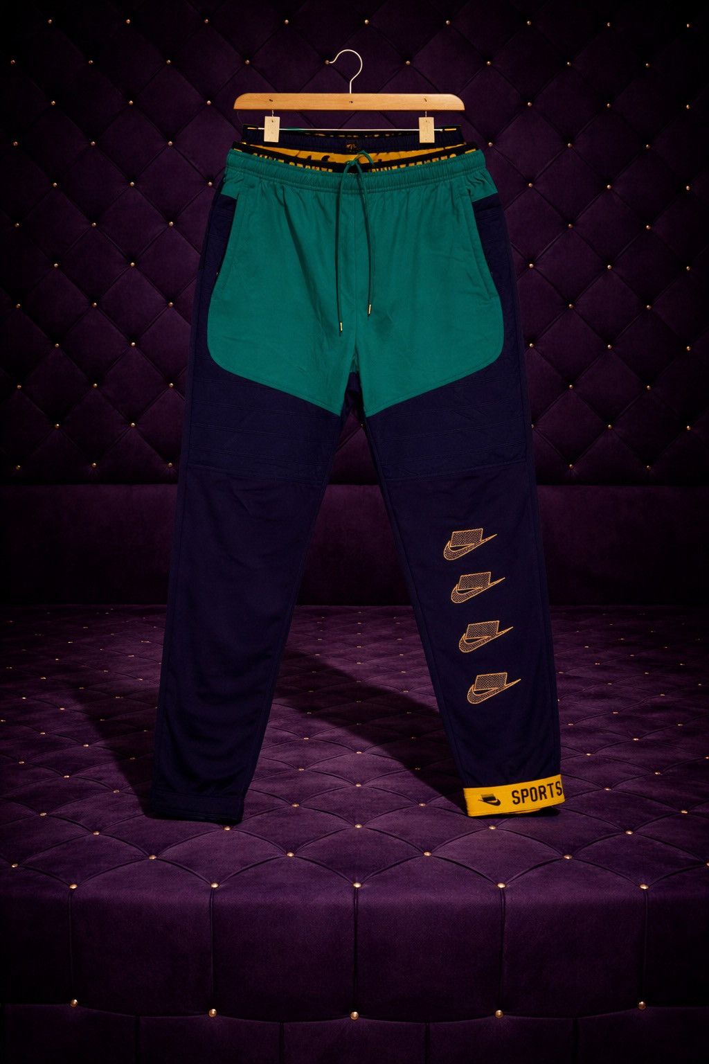 Other TEAL NAVY COLORBLOCK CARGO JOGGER PANTS Size US 32 / EU 48 - 1 Preview