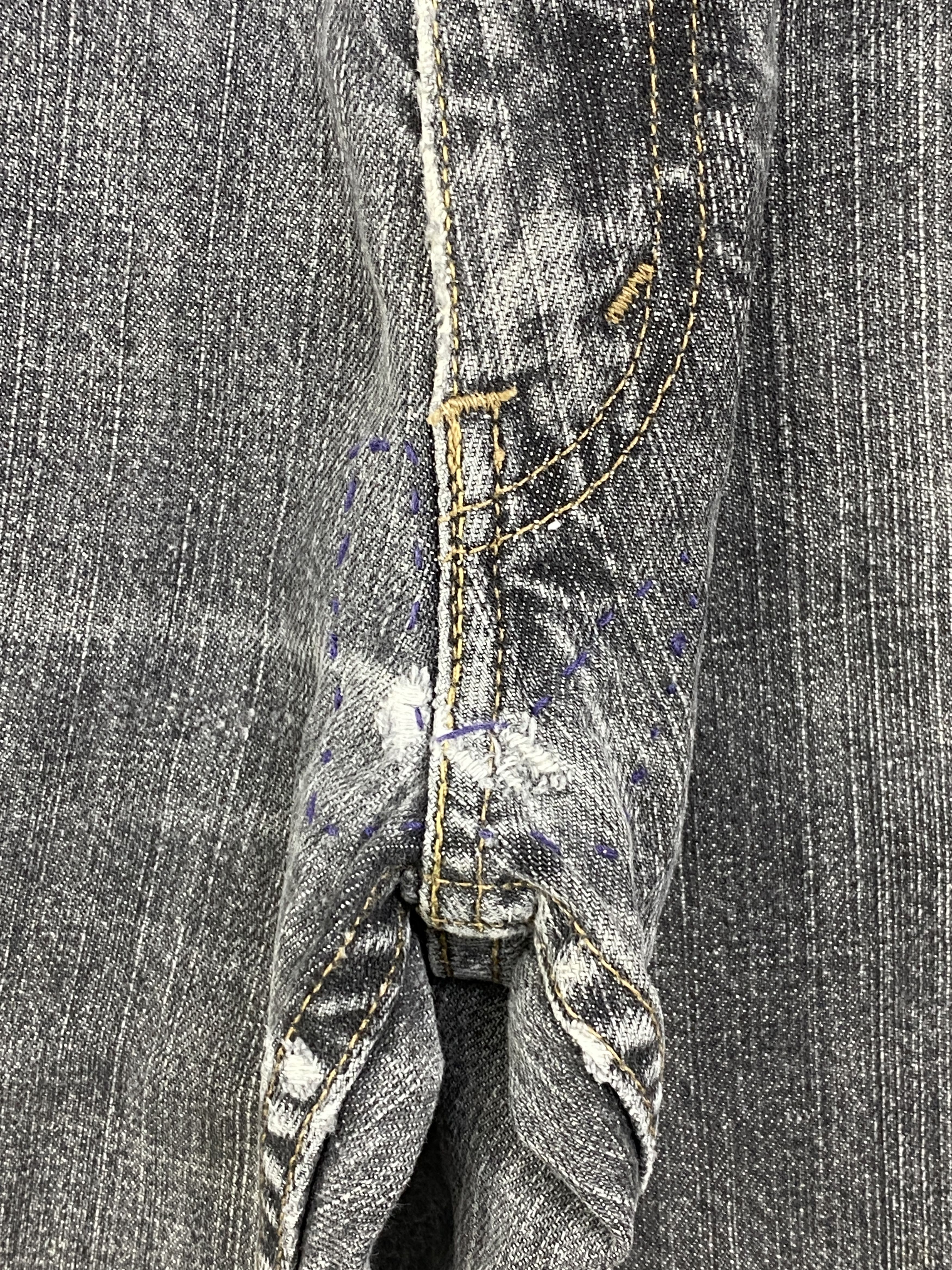 Levi's Vintage Levis 514 Faded Black Distressed Jeans DP2640 Size US 32 / EU 48 - 9 Thumbnail