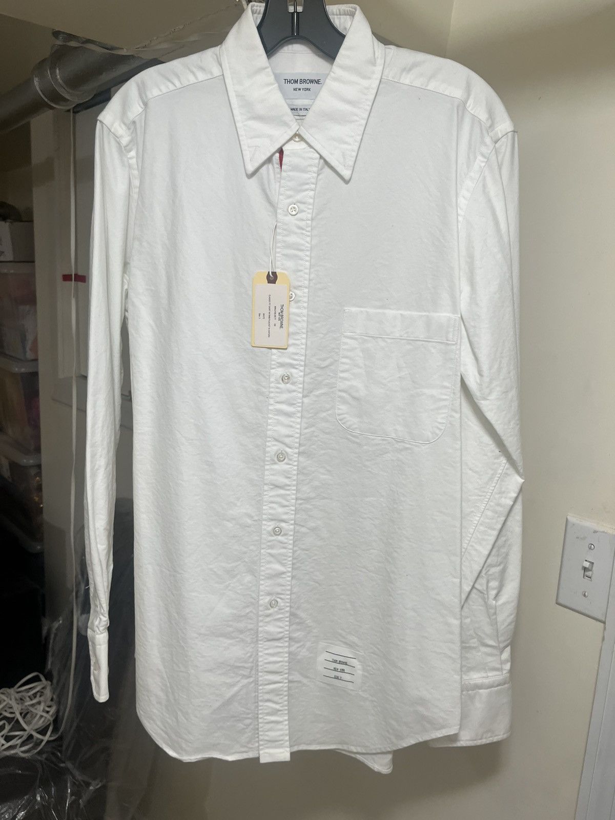 Thom Browne Thom Browne Classic Cotton Oxford Shirt Sz 3(Large) Size US L / EU 52-54 / 3 - 2 Thumbnail