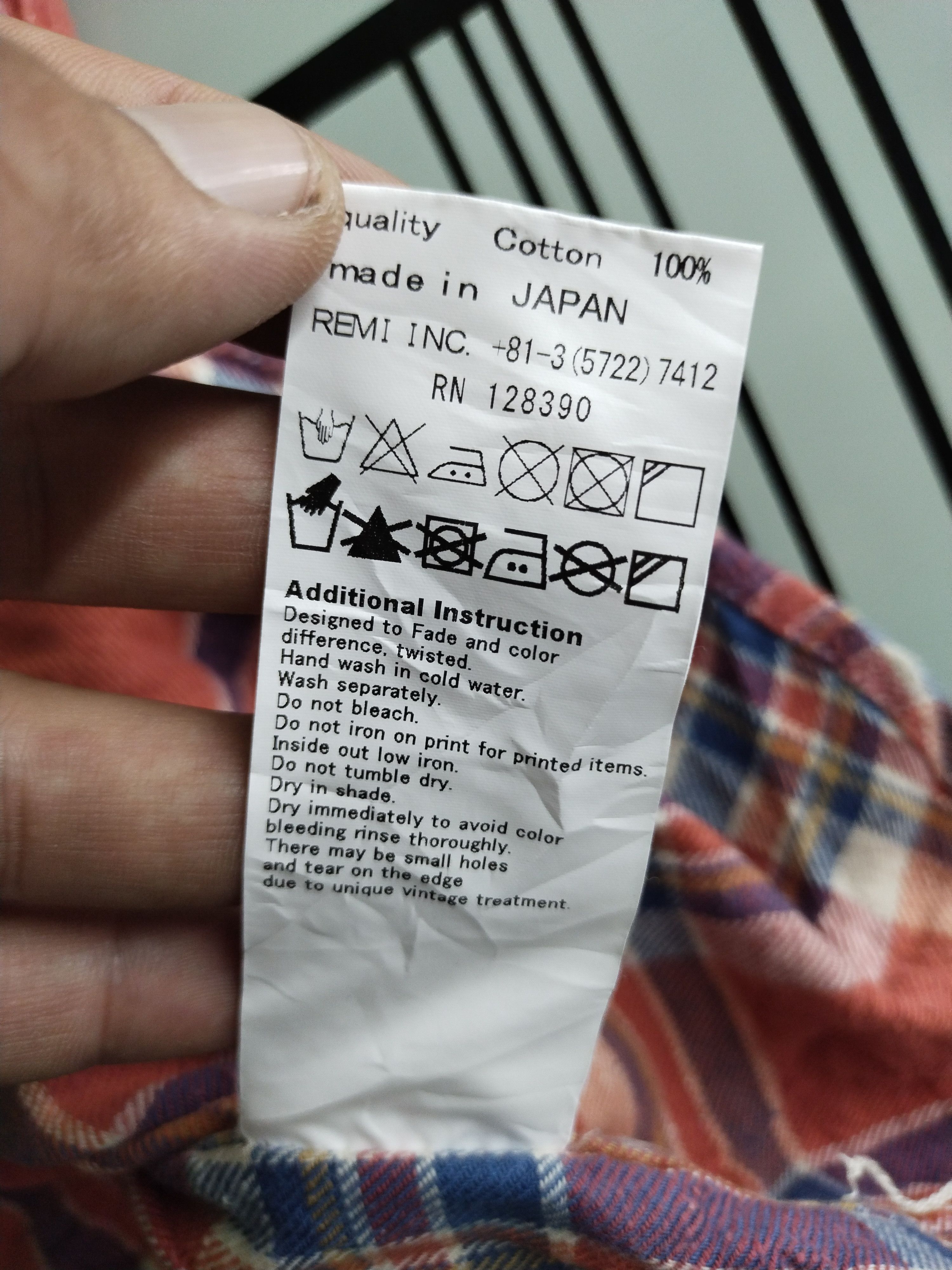 Japanese Brand × Remi Relief Vtg Japanese Slub Flannel Work Shirt Size US L / EU 52-54 / 3 - 15 Thumbnail
