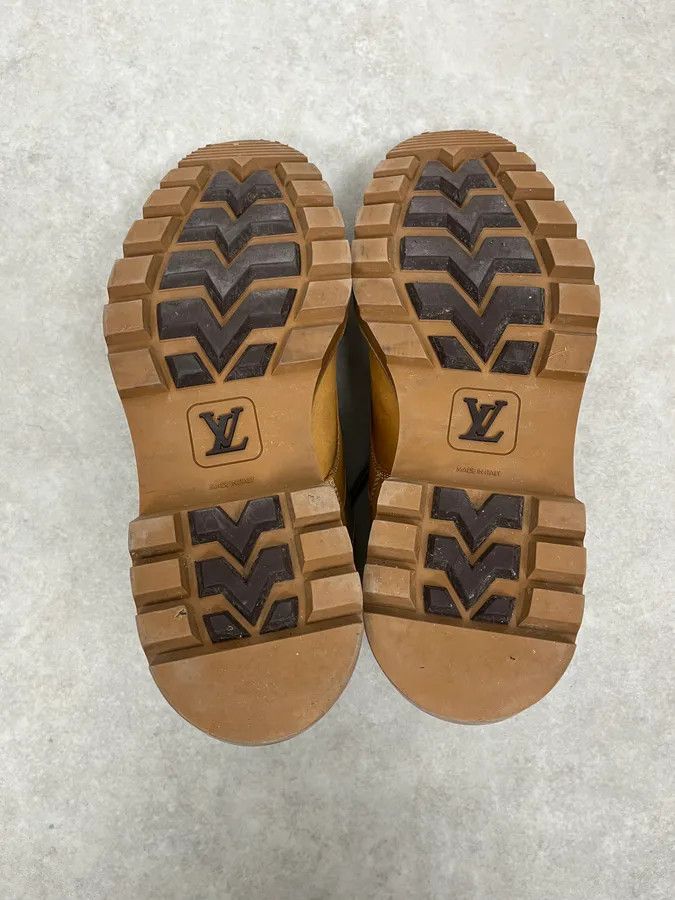 Louis Vuitton Louis Vuitton Oberkampf Beige Wheat Nubuck Boots Size US 11.5 / EU 44-45 - 7 Thumbnail