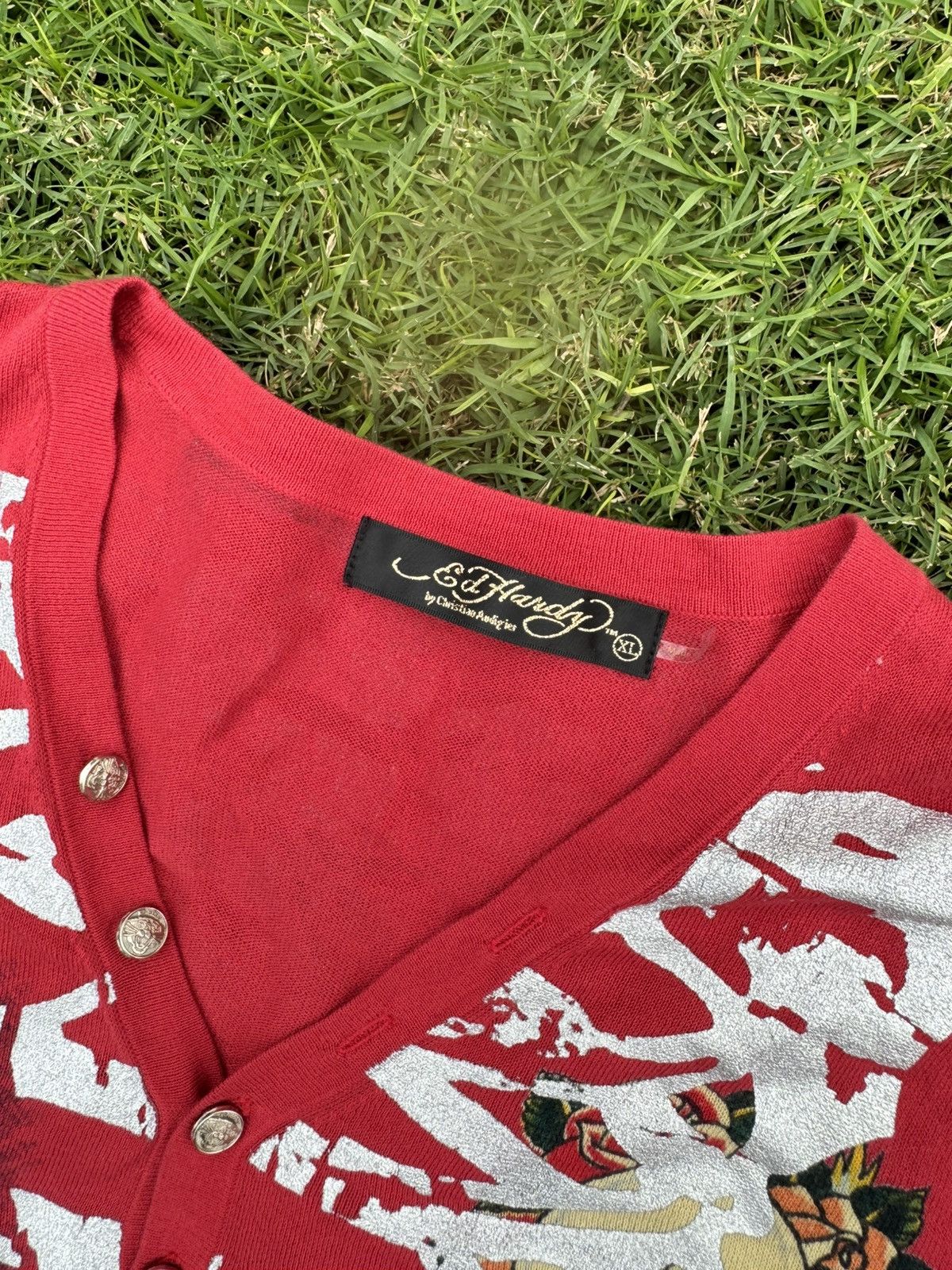Ed Hardy Ed Hardy by Christian Audigier Cardigan Amazing Condition Size US XL / EU 56 / 4 - 8 Thumbnail