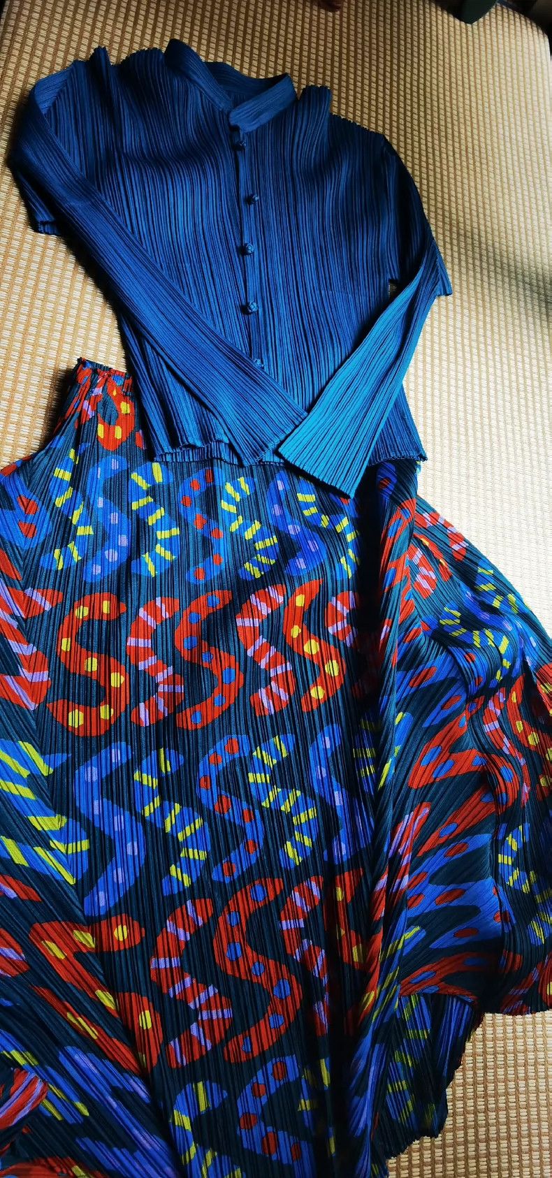 Issey Miyake Issey Miyake Blue button-up top Size M / US 6-8 / IT 42-44 - 4 Thumbnail