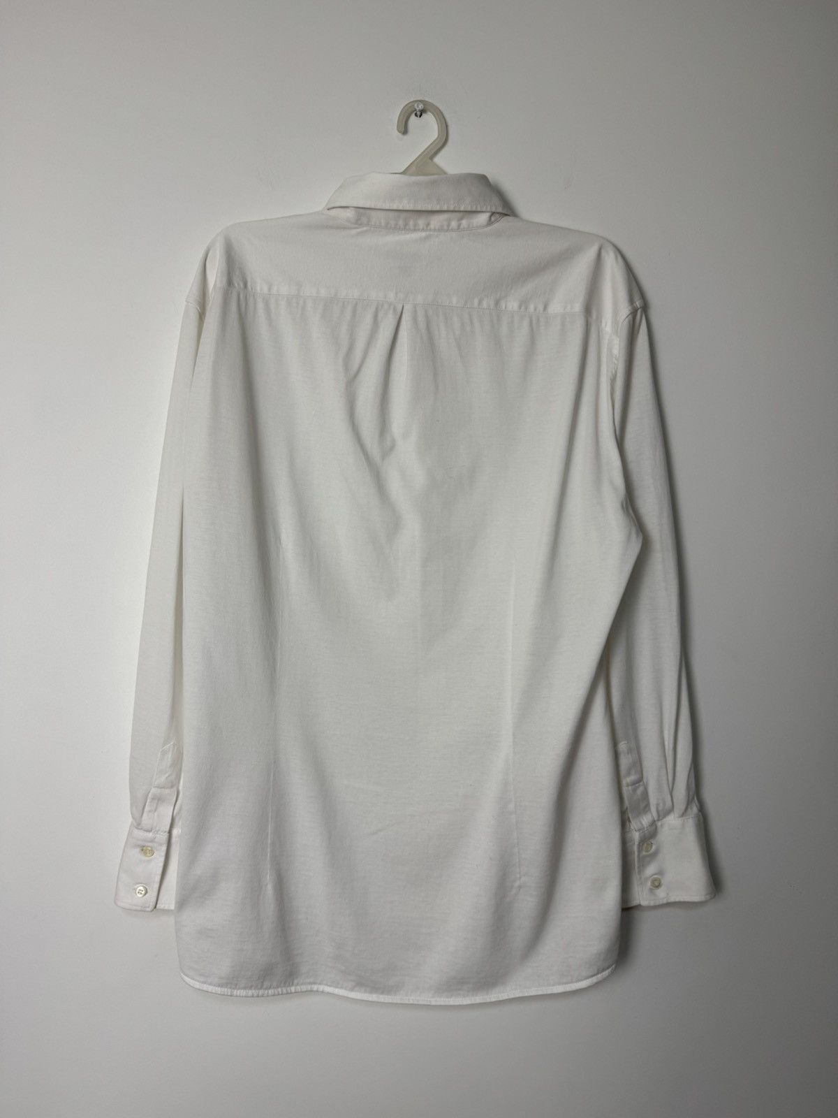 Brunello Cucinelli Brunello Cucinelli White Cotton Slim Fit Shirt Made in Italy Size US L / EU 52-54 / 3 - 12 Thumbnail