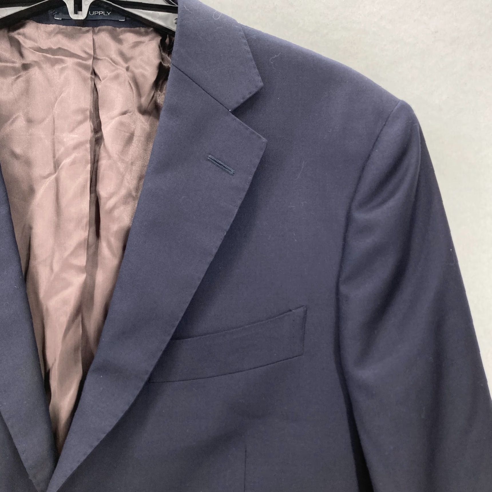 Suitsupply Suit Supply Napoli Single Breasted Blazer Jacket Mens 52 Navy Blue Wool Blazer Boss Suit 52 Navy Mens Wool Blazer Size 52R - 3 Thumbnail