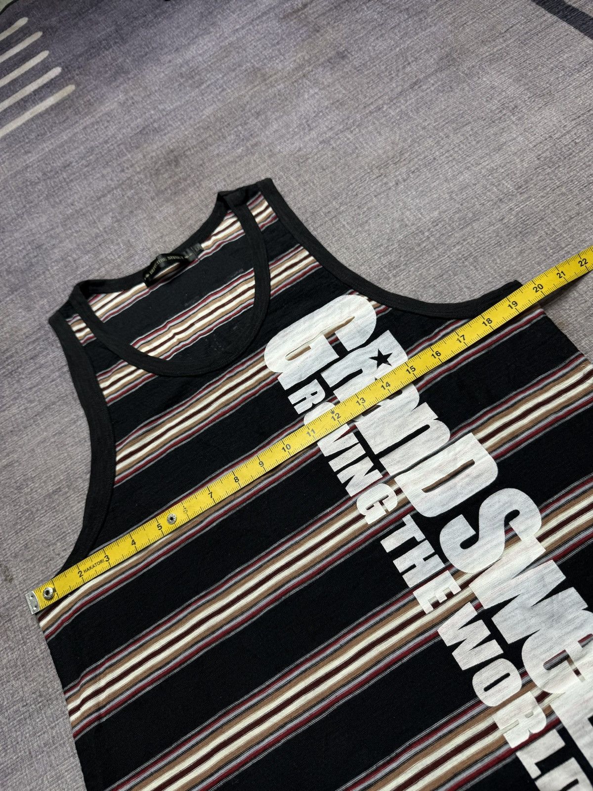 If Six Was Nine DEFECTIBE STRUCK TANK TOP Size US L / EU 52-54 / 3 - 8 Thumbnail