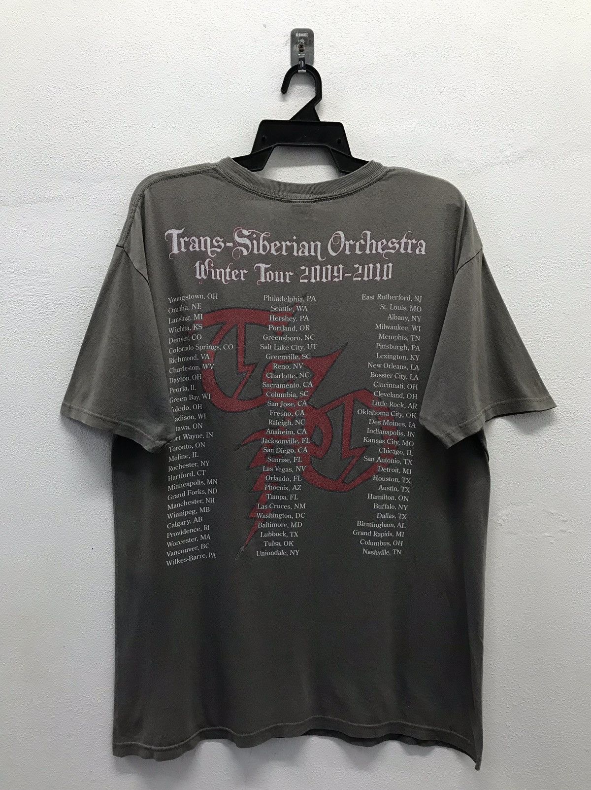 Anvil × Band Tees Vintage Trans-Siberian Orchestra Winter Tour 2009-2010 Shirt Size US XL / EU 56 / 4 - 2 Thumbnail