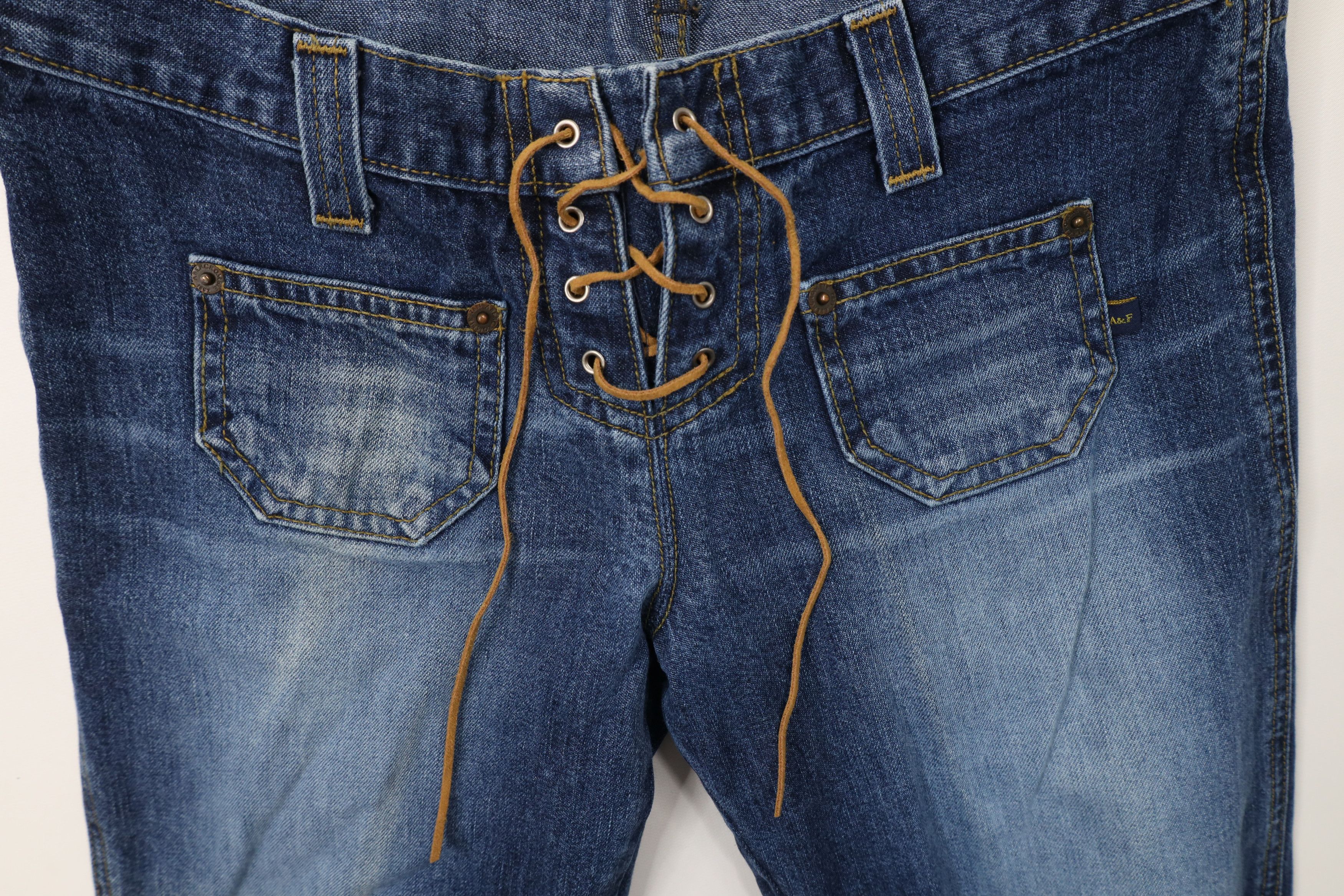 Abercrombie & Fitch × Vintage Vintage 90s Y2K Abercrombie & Fitch Flared Denim Jeans USA Size 25" / US 0 / IT 36 - 7 Thumbnail