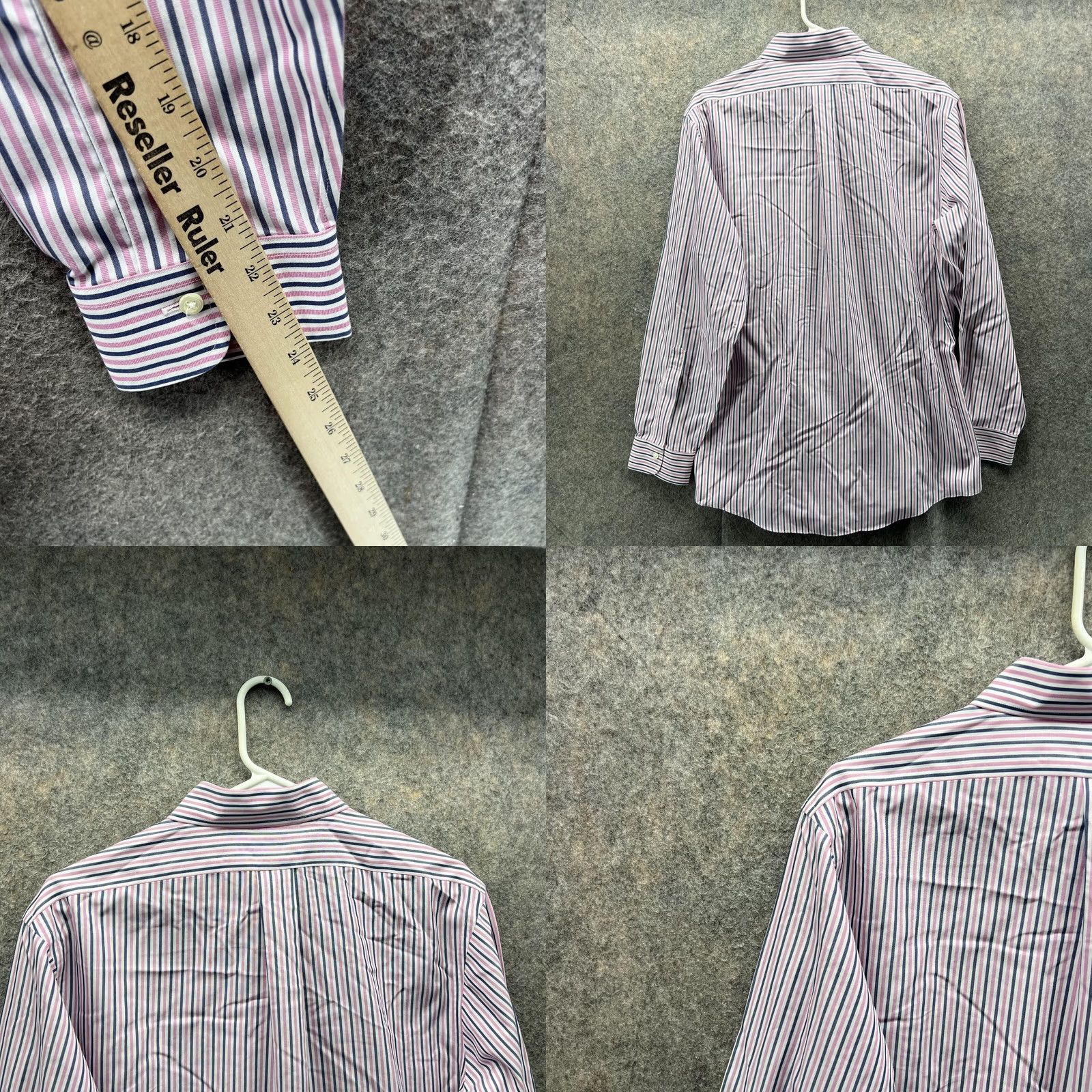 Brooks Brothers VINTAGE Brooks Brothers Shirt Men 15.5 33 Pink Striped Regent Supima Button-Down Size US L / EU 52-54 / 3 - 8 Thumbnail