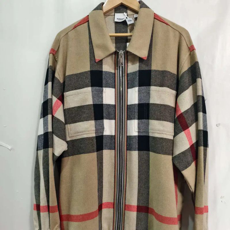 Burberry Burberry Khaki Wool Long Sleeve Jacket Size US XXL / EU 58 / 5 - 1 Thumbnail