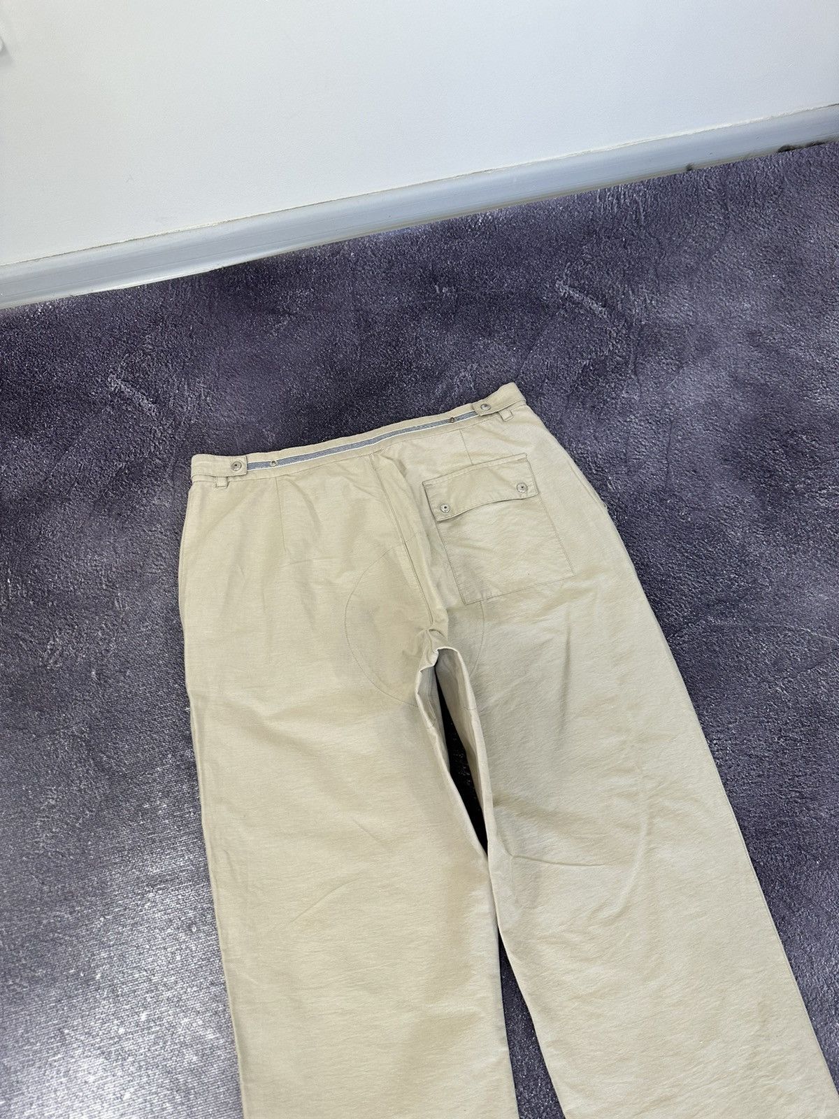 Helmut Lang Vintage Prada Red Tab Cream Rare Grail Baggy Nylon Pants Size US 32 / EU 48 - 14 Thumbnail