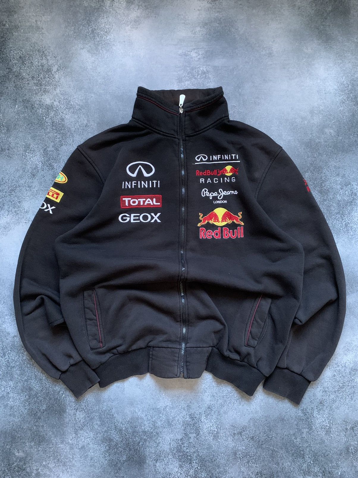 Red Bull × Vintage Vintage Red Bull Racing Zip Up Sweatshirt y2k Size US XL / EU 56 / 4 - 1 Thumbnail