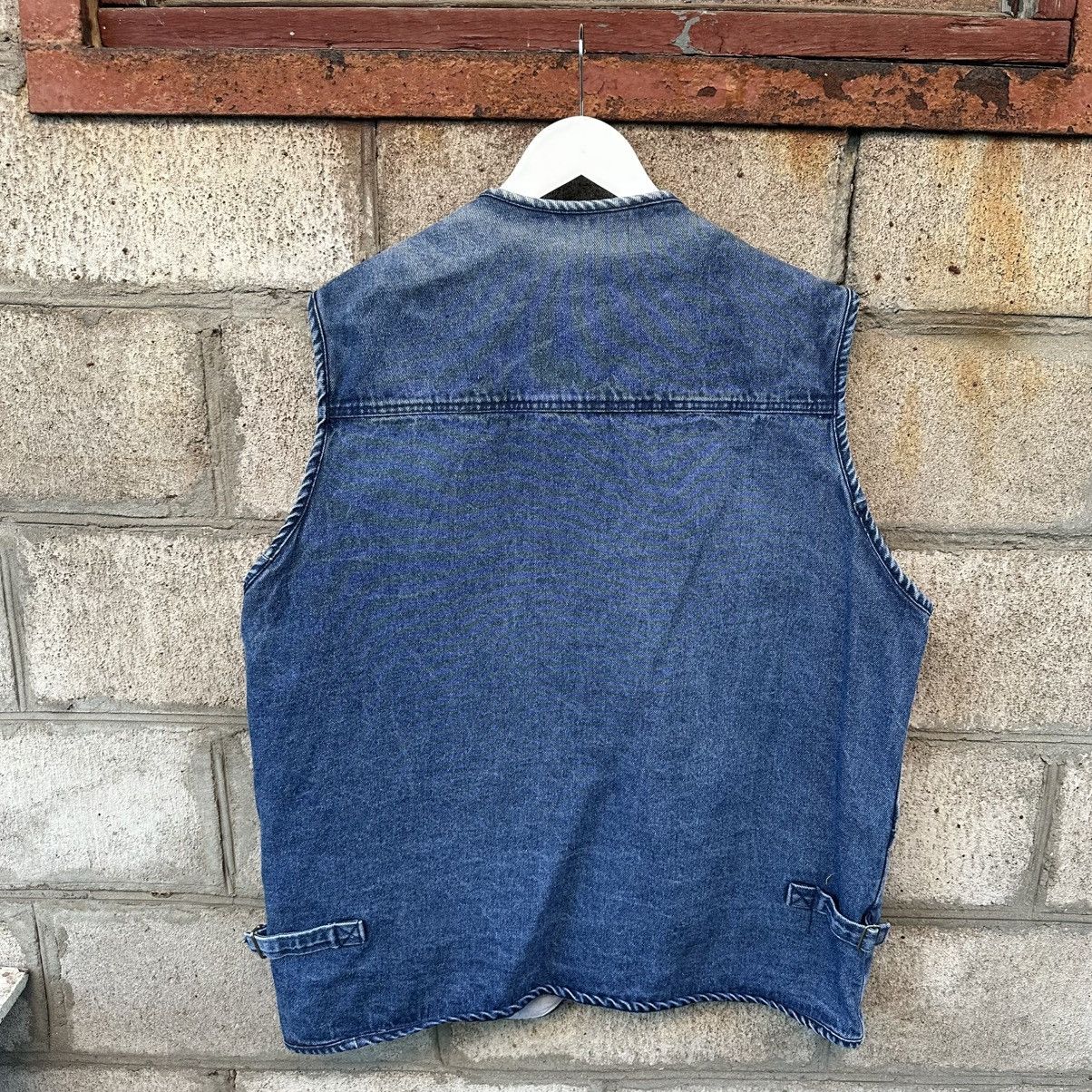 Hypebeast Vintage Fishing Western Denim Vest Multi pocket Y2K 00s USA Size US XXL / EU 58 / 5 - 2 Thumbnail
