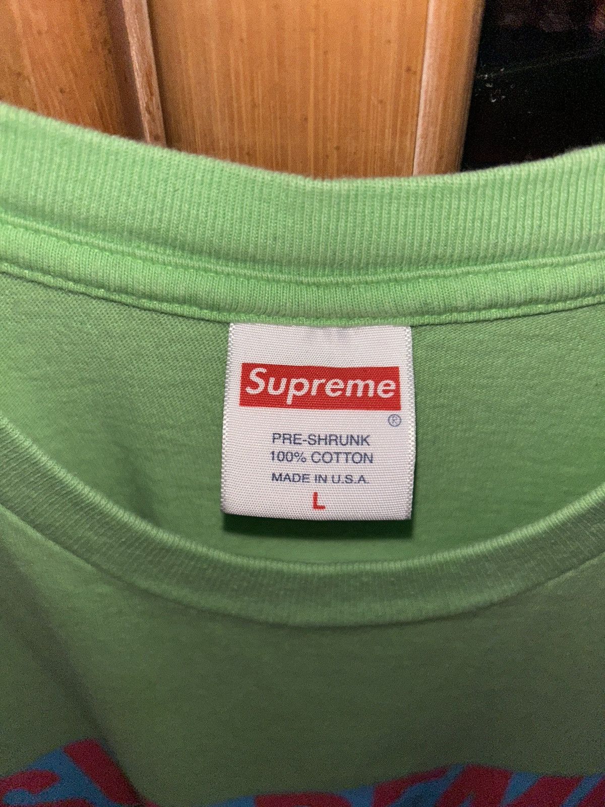 Supreme Supreme All Over Tee Lime Green SS22 size Large Size US L / EU 52-54 / 3 - 2 Thumbnail