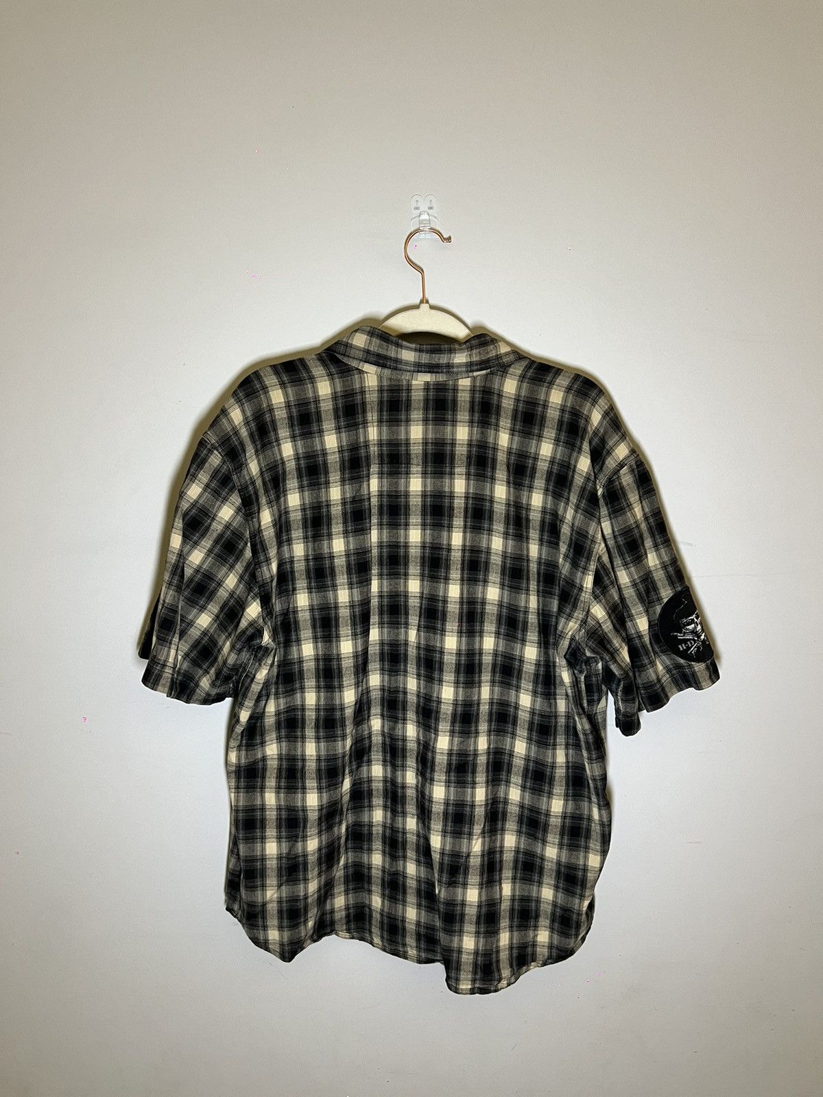 Harley Davidson × Vintage Plaid Harley Davidson Shortsleeve Button Up Size US L / EU 52-54 / 3 - 2 Thumbnail