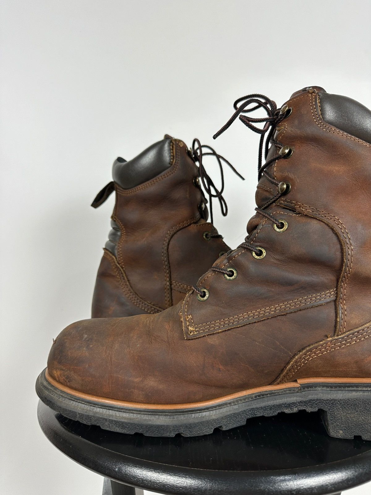 Red Wing Red Wing ASTM F2892-11 Brown Leather Waterproof Boots Size US 11 / EU 44 - 17 Thumbnail