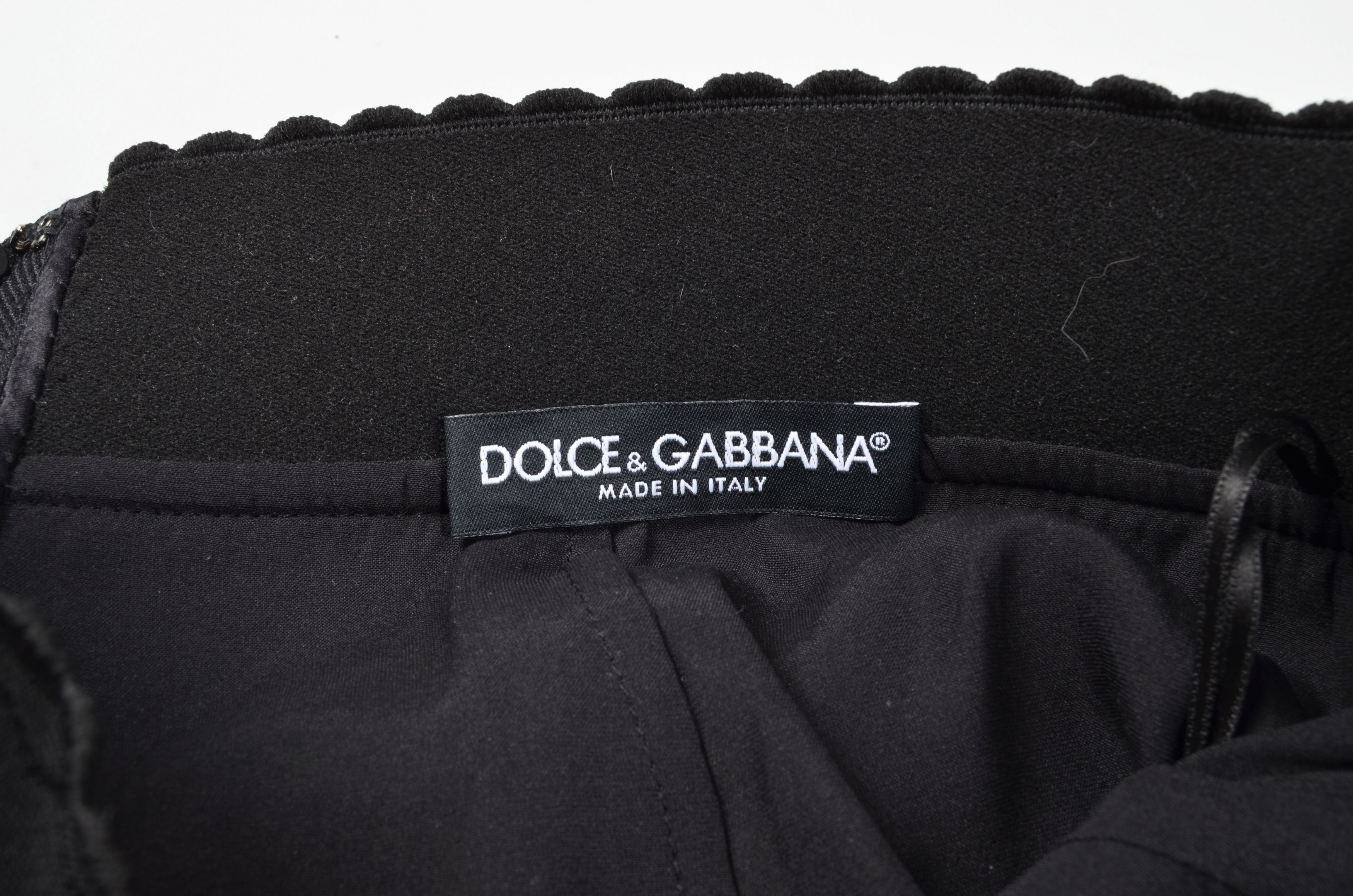 Dolce & Gabbana Dolce & Gabbana Wool Tweed Midi Skirt Size 28" / US 6 / IT 42 - 8 Thumbnail