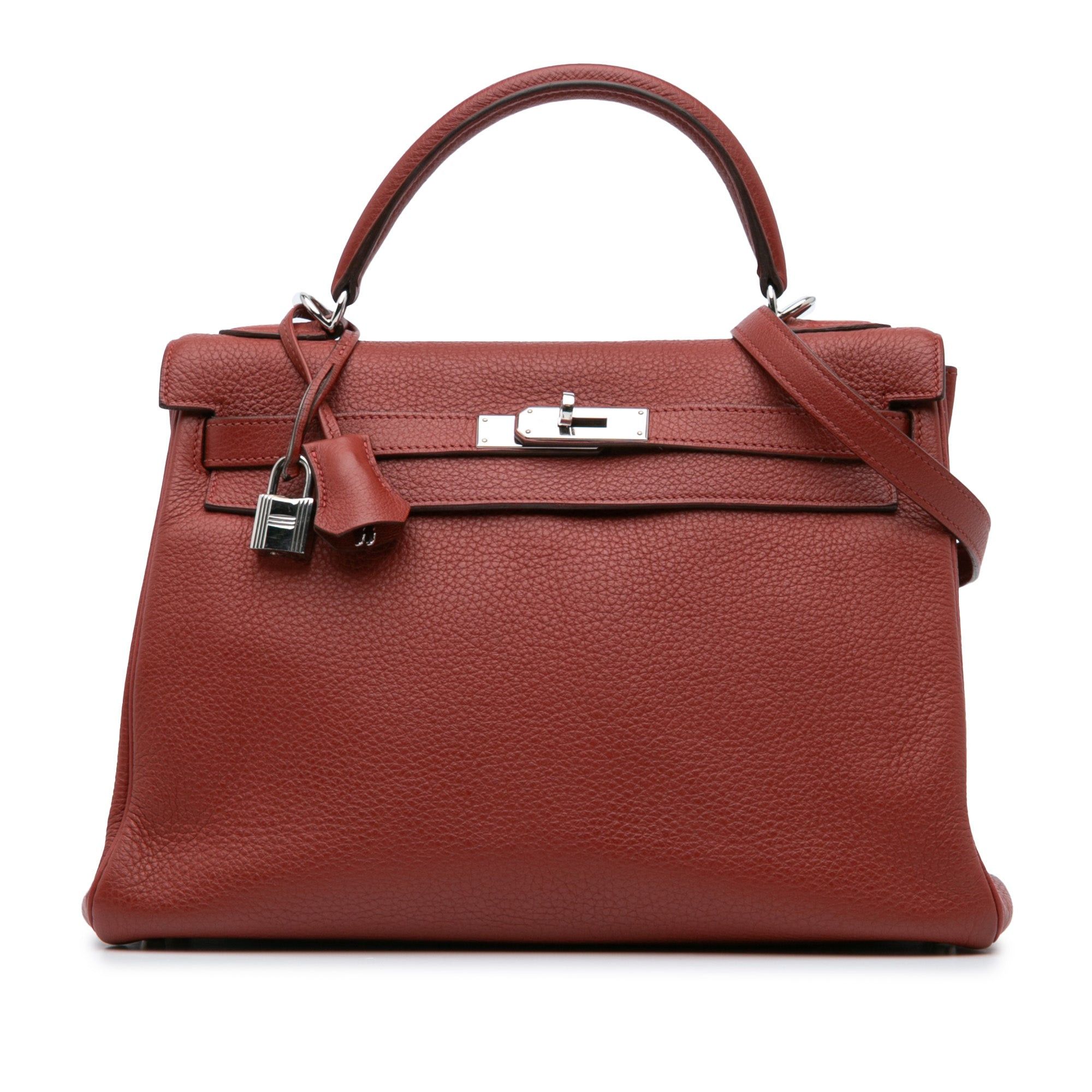 Hermes Hermès Clemence Kelly II Retourne 32 Red Size ONE SIZE - 1 Thumbnail