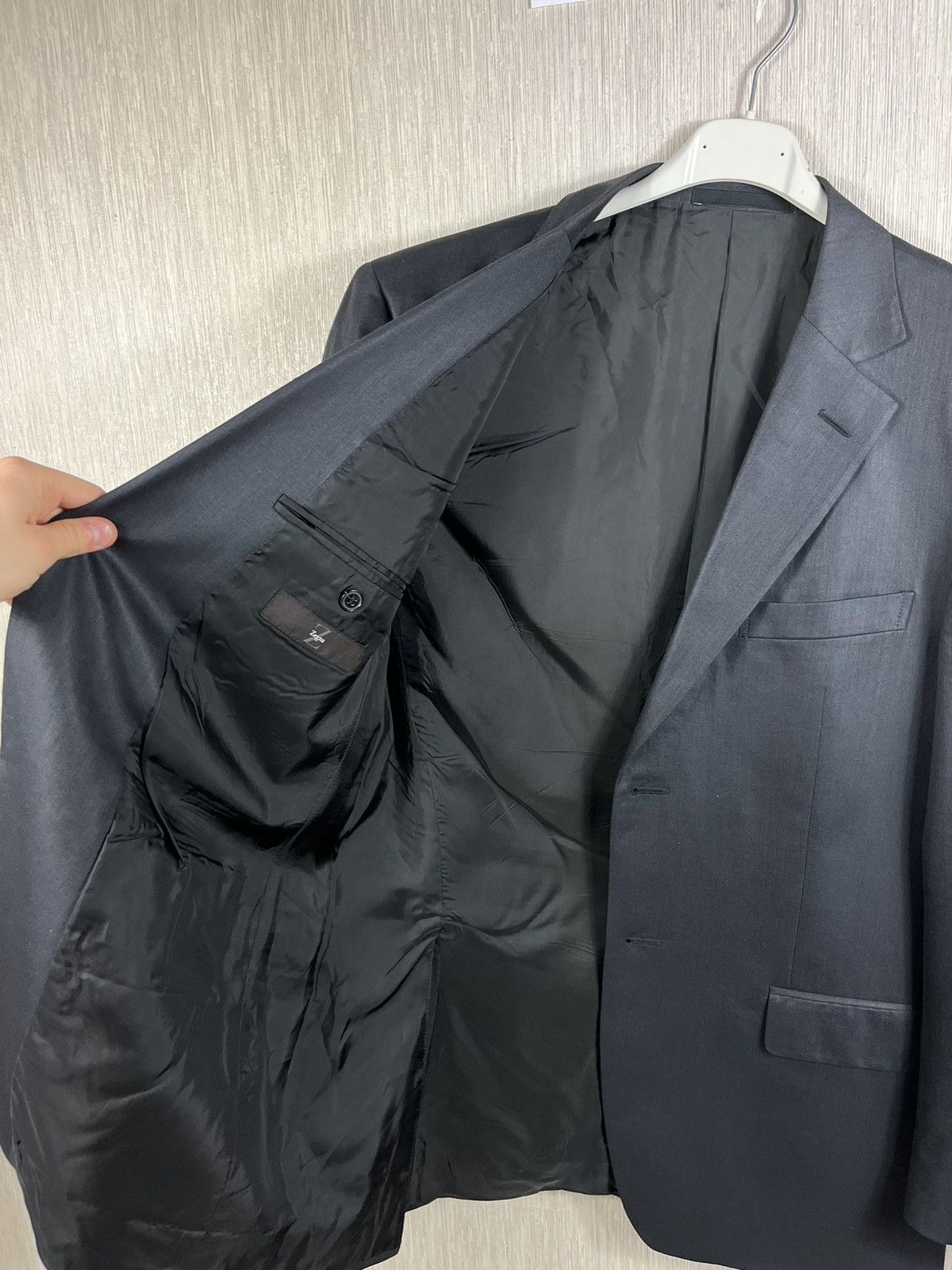 Ermenegildo Zegna × Z Zegna Ermenegildo Z Zegna wool blazer jacket shiny calico fabric Size 50R - 21 Thumbnail