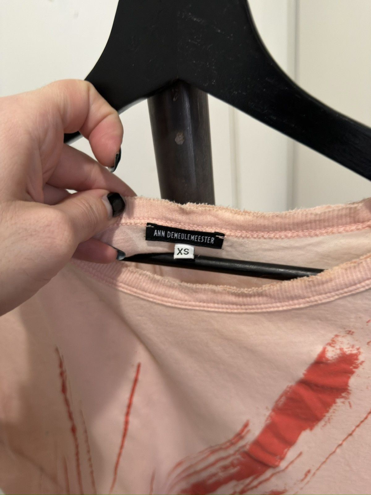 Ann Demeulemeester SS06 Brushstroke Tee Size US S / EU 44-46 / 1 - 3 Thumbnail