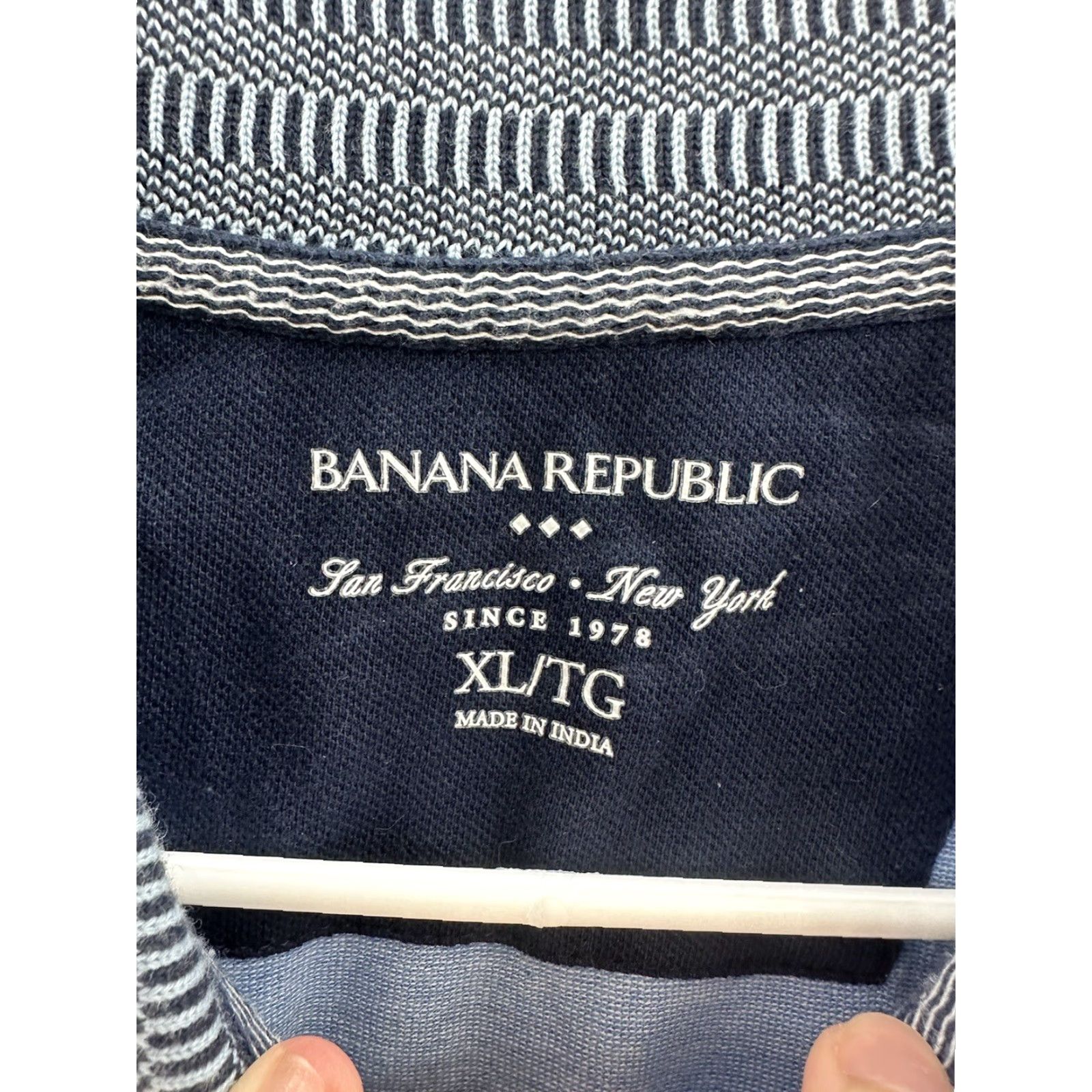 Banana Republic Banana Republic Polo Shirt Size XL Short Sleeve Blue Collared Mens Size US XL / EU 56 / 4 - 4 Thumbnail
