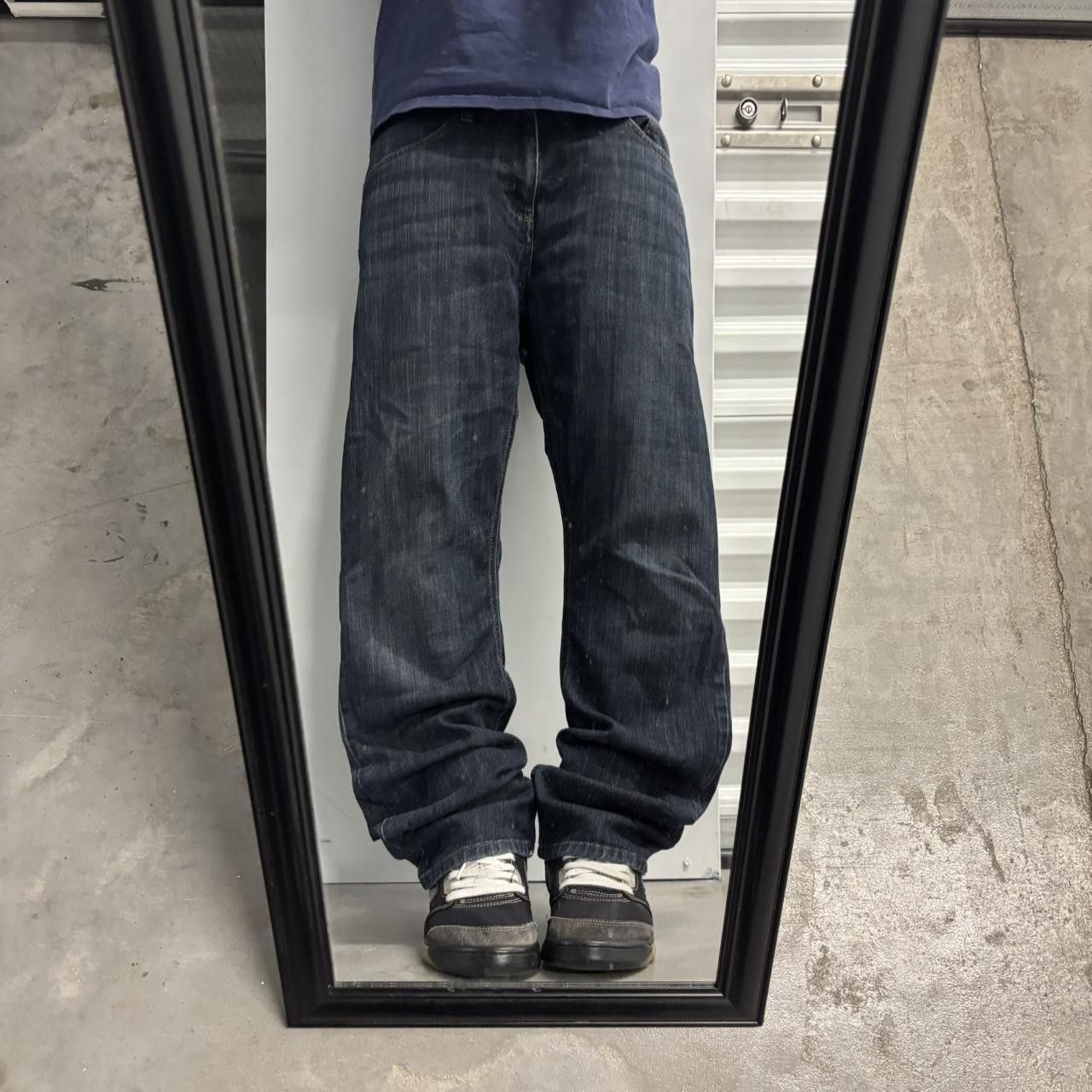 Vintage Crazy Vintage Y2K/2000s Grunge Dark Wash Denim Jeans! 33x30 Size US 33 - 1 Thumbnail
