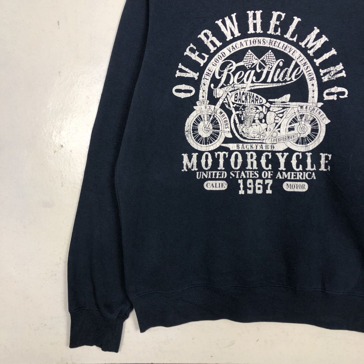 Japanese Brand 📌Beg Hide Motor United State of America Sweatshirt Punk Size US M / EU 48-50 / 2 - 6 Thumbnail