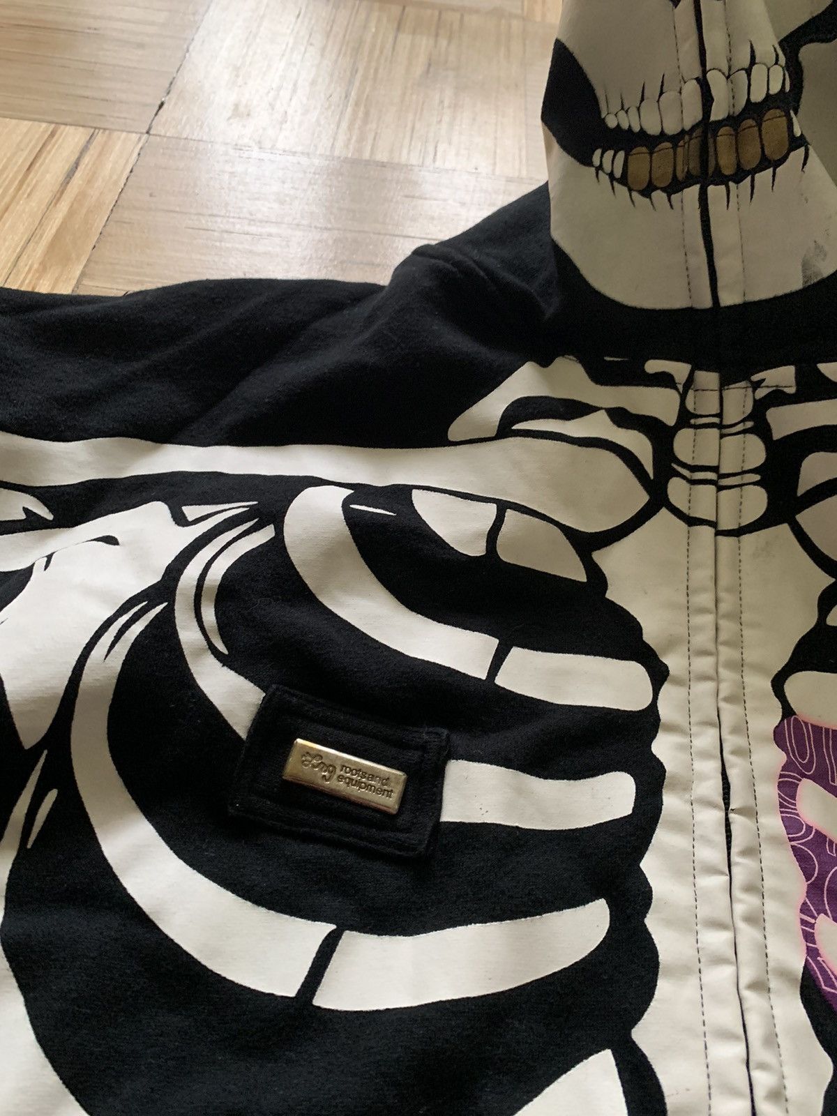 Japanese Brand LRG Death Serious Full Zip Skeleton Hoodie Size XXL Size US XXL / EU 58 / 5 - 6 Thumbnail