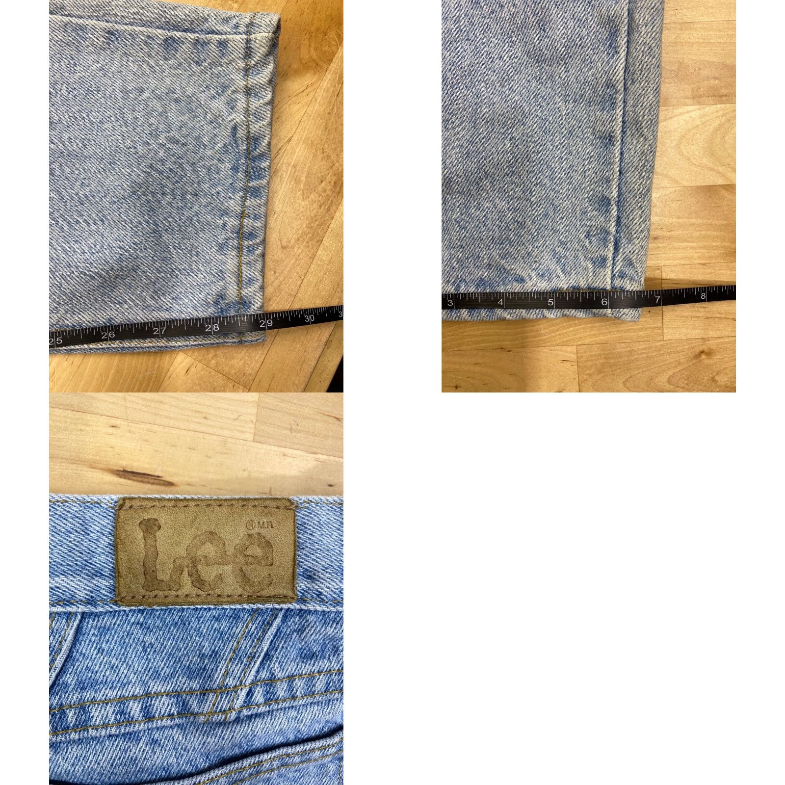Lee VINTAGE Lee Womens Jeans 16 Med Hi Rise Mom Light Wash Blue Denim 5365 Ladies High Rise Size 38" / US 16 / IT 52 - 8 Thumbnail