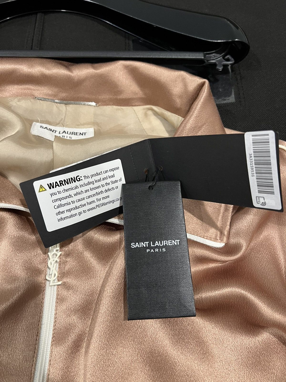 Saint Laurent Paris × Yves Saint Laurent YSL Saint Laurent Jacket in Crepe Satin (men 50) NWT Size US M / EU 48-50 / 2 - 4 Thumbnail