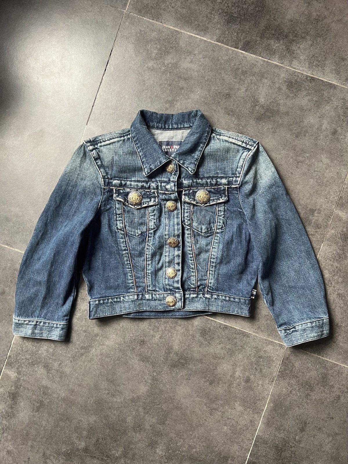 Jean Paul Gaultier Crazy Jean Paul Gaultier vintage denim cropped jacket Size S / US 4 / IT 40 - 4 Thumbnail