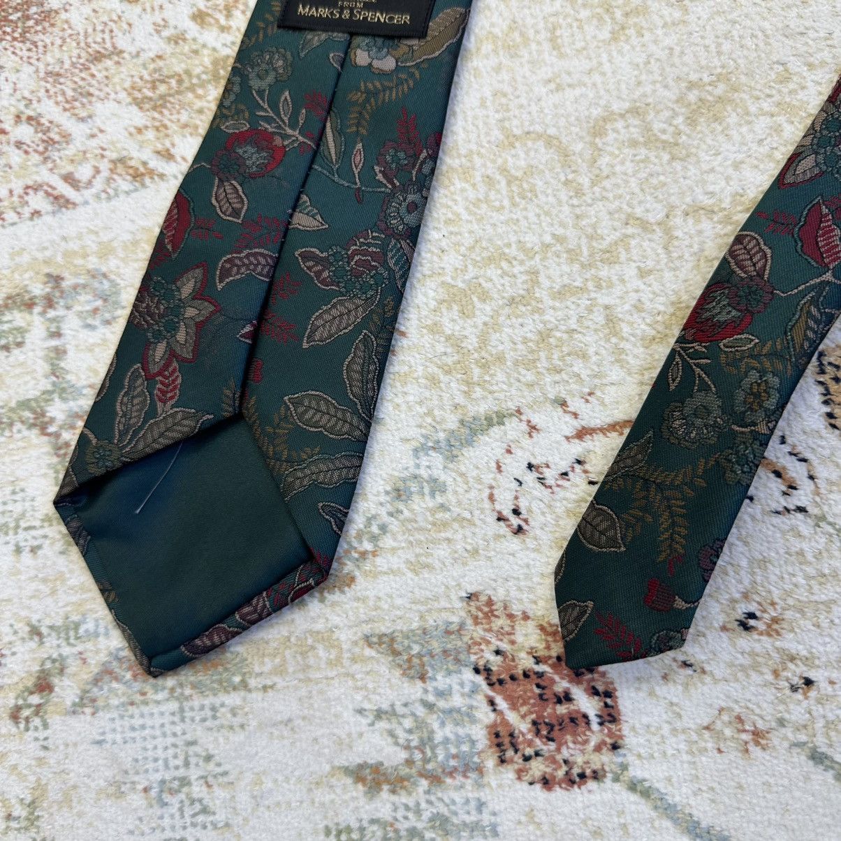 Marks & Spencer Vintage Mark&Spencer Tie Polyester 90s Old Money Y2K Size ONE SIZE - 5 Thumbnail
