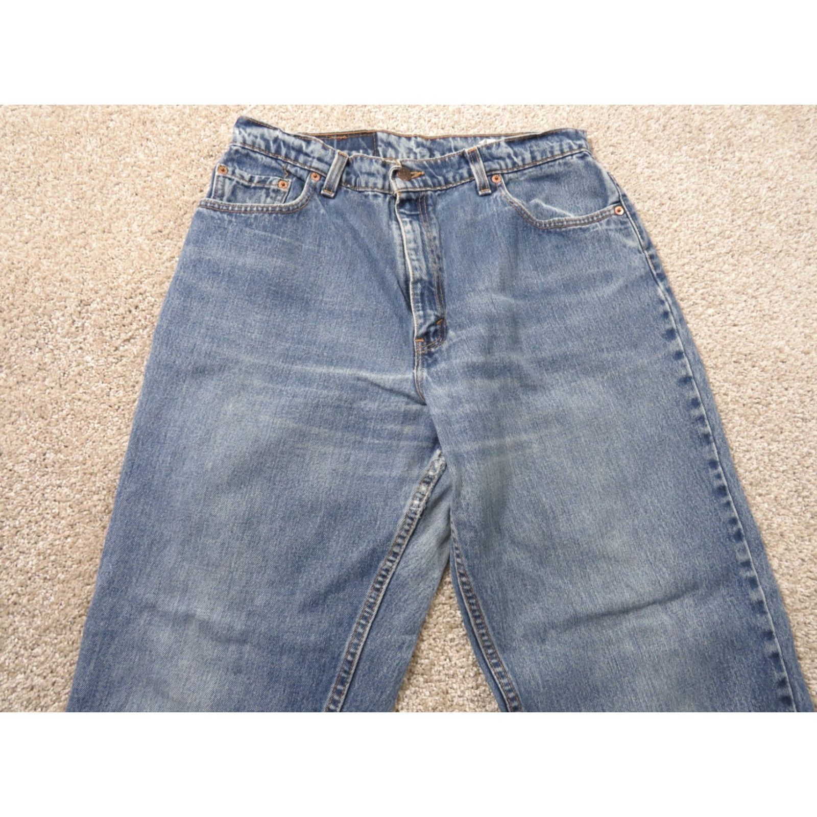 Levi's VINTAGE Levi's 550 Jeans Denim Relaxed Slim 14 Regular 32x30 Blue Womens Tapered Straight 1997 USA Size 36" / US 14 / IT 50 - 3 Thumbnail