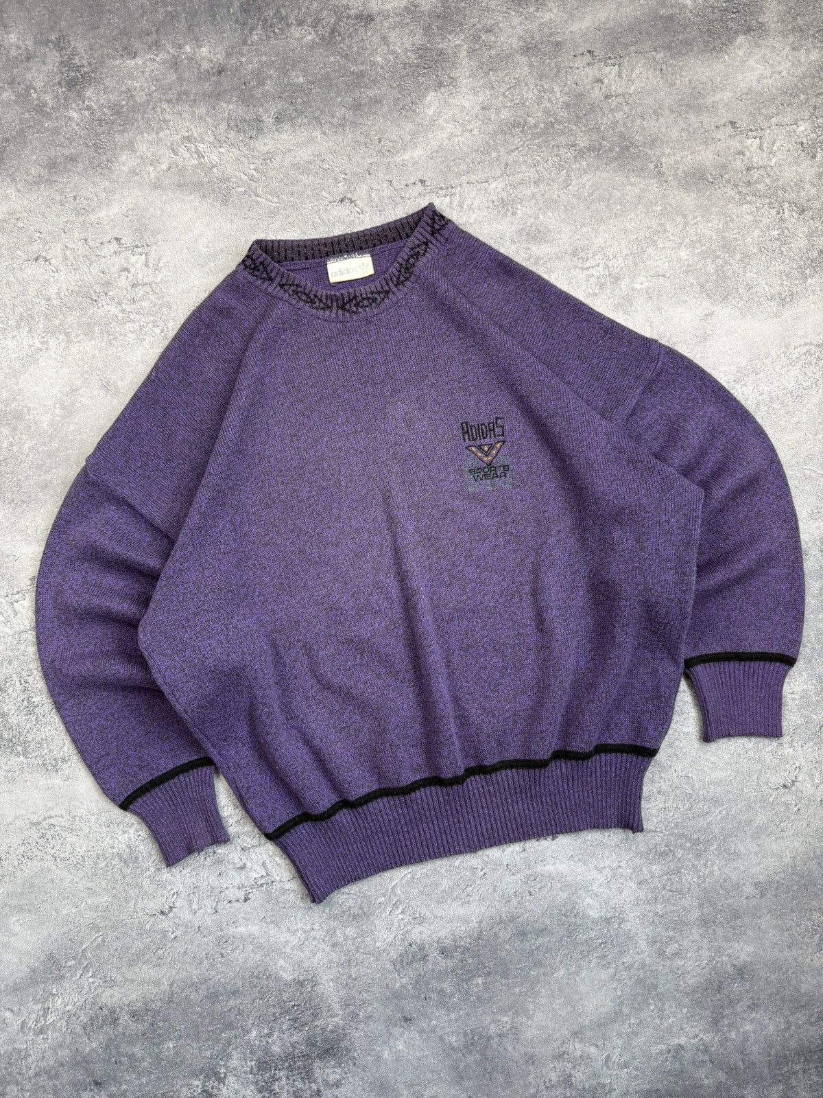 Adidas Vintage Adidas Made In West Germany Sweater Size US L / EU 52-54 / 3 - 4 Thumbnail